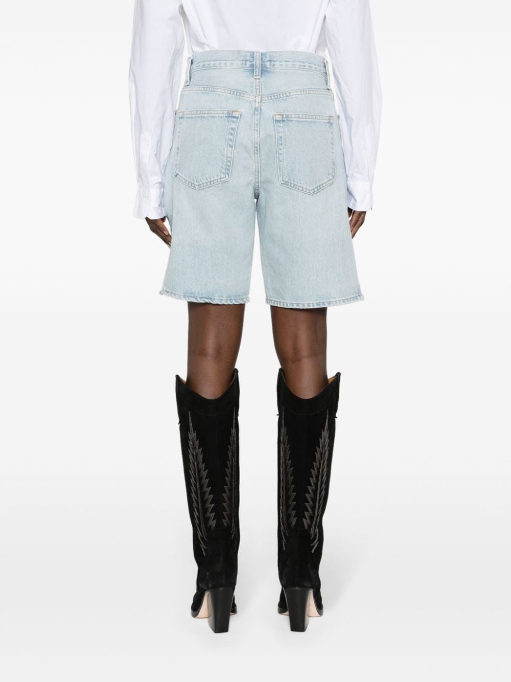 Vida high-rise denim shorts - 4