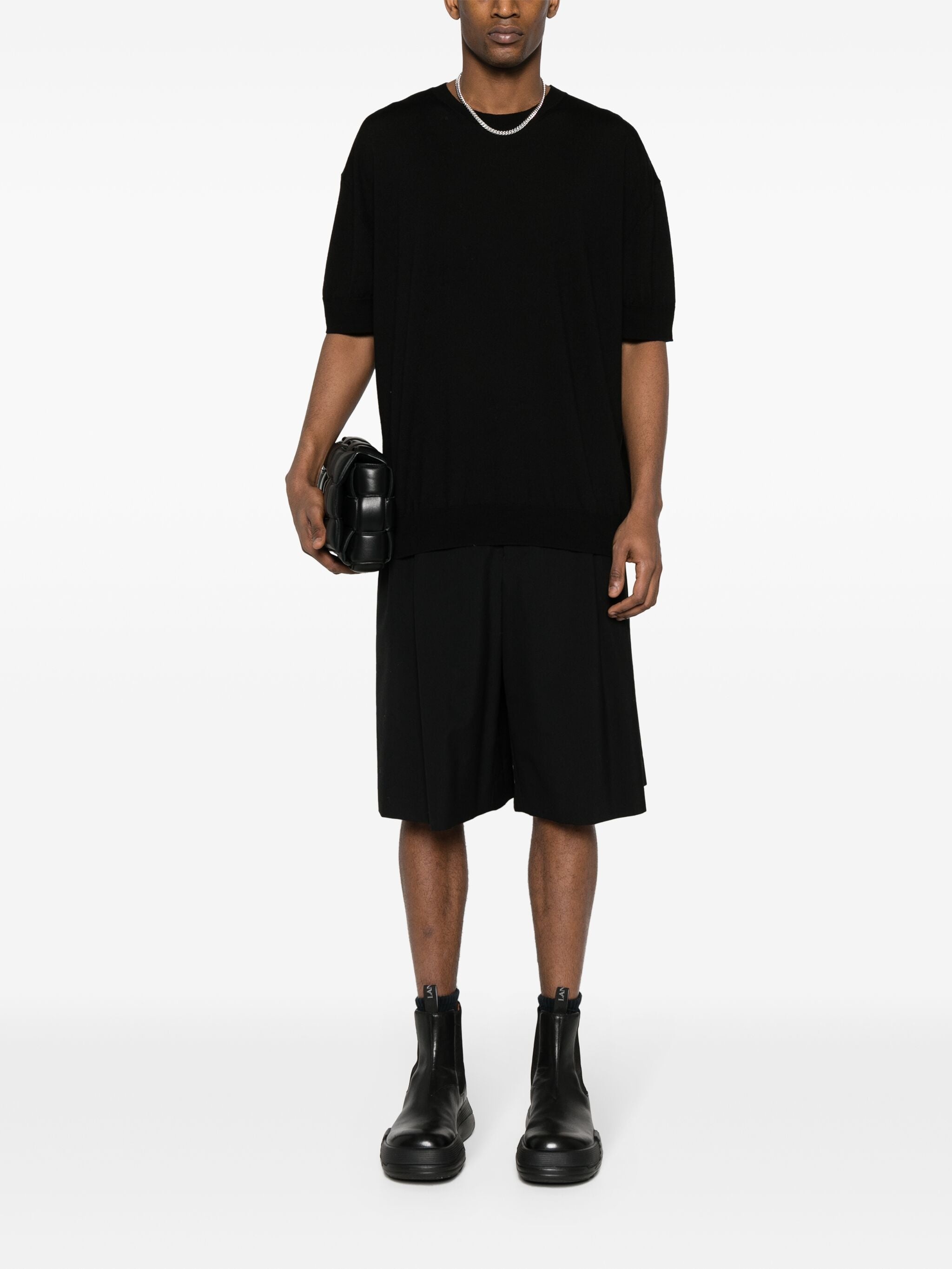 Short-sleeve Wool Jumper - 5