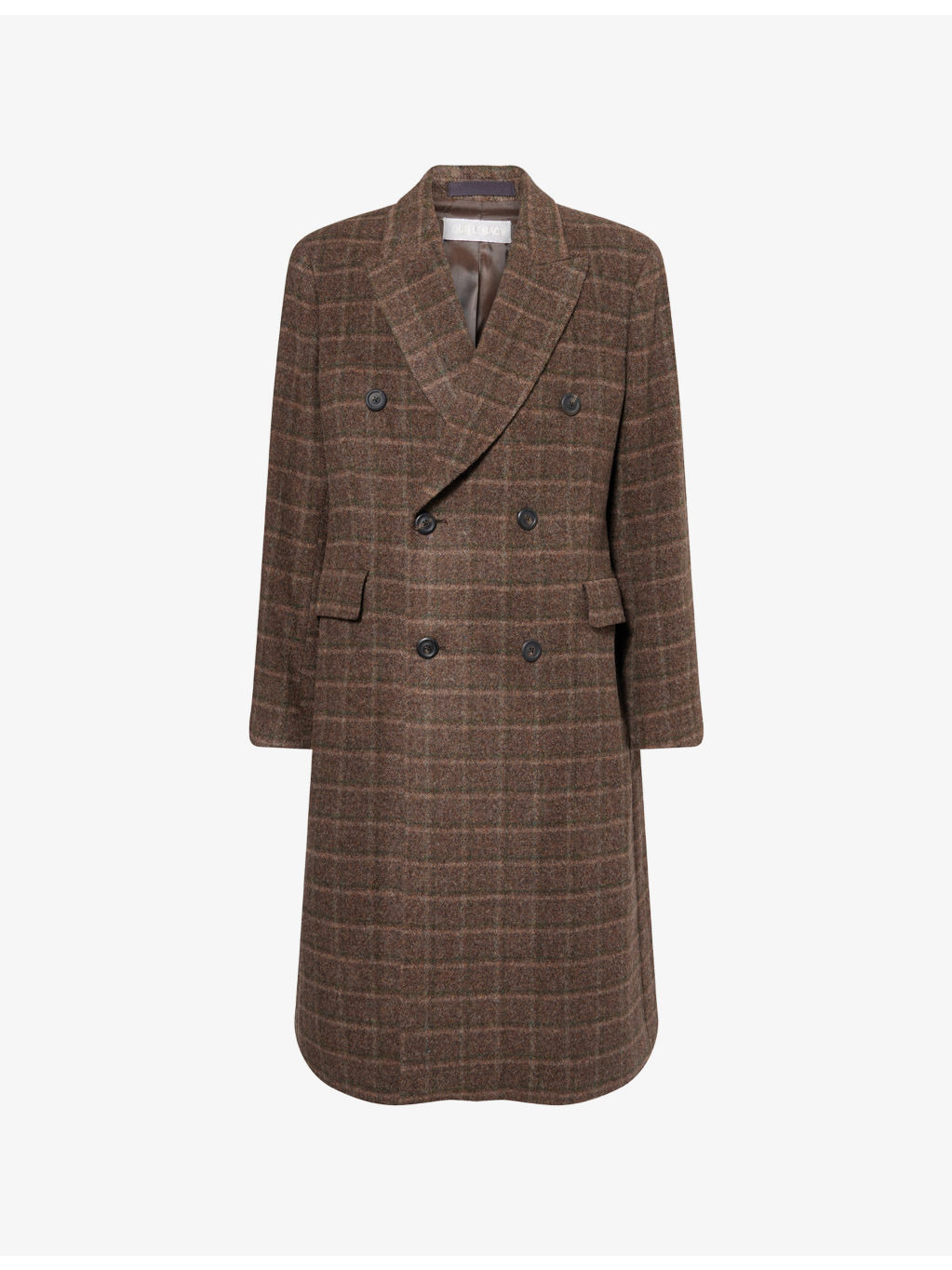 Whale Double-Breasted Wool Coat - 1