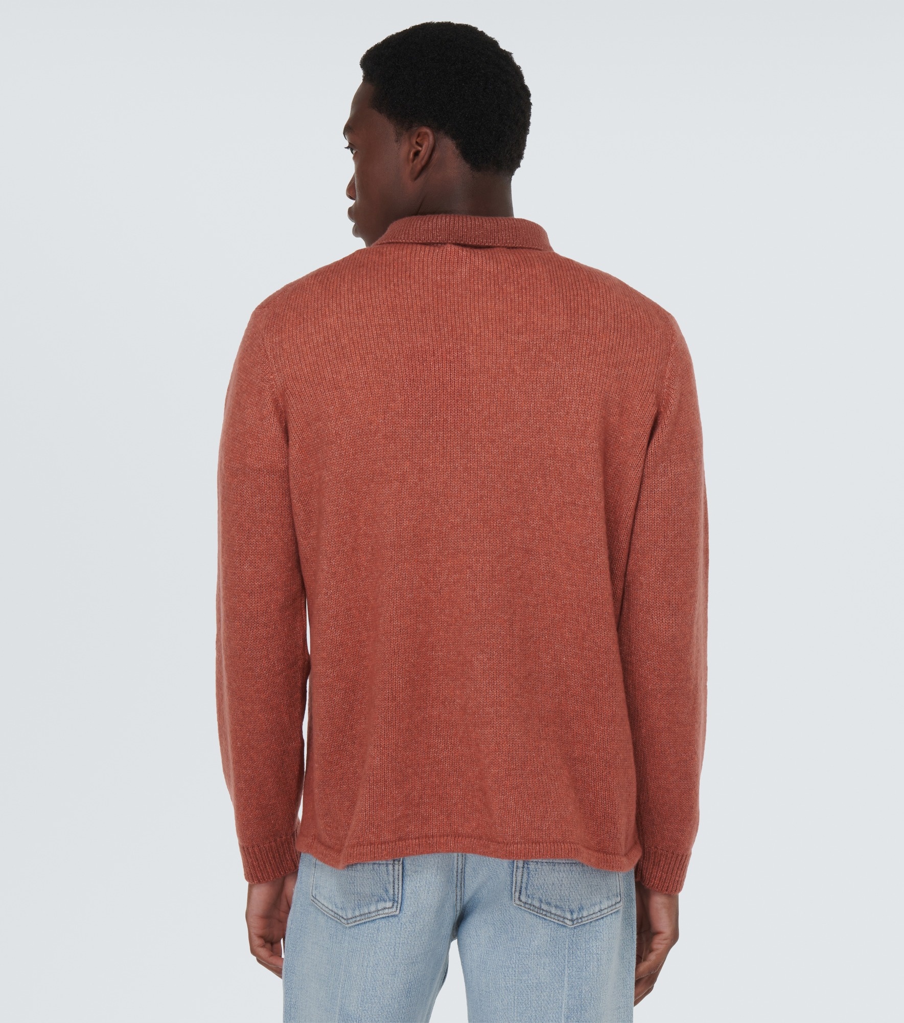 Cashmere and cotton polo top - 4