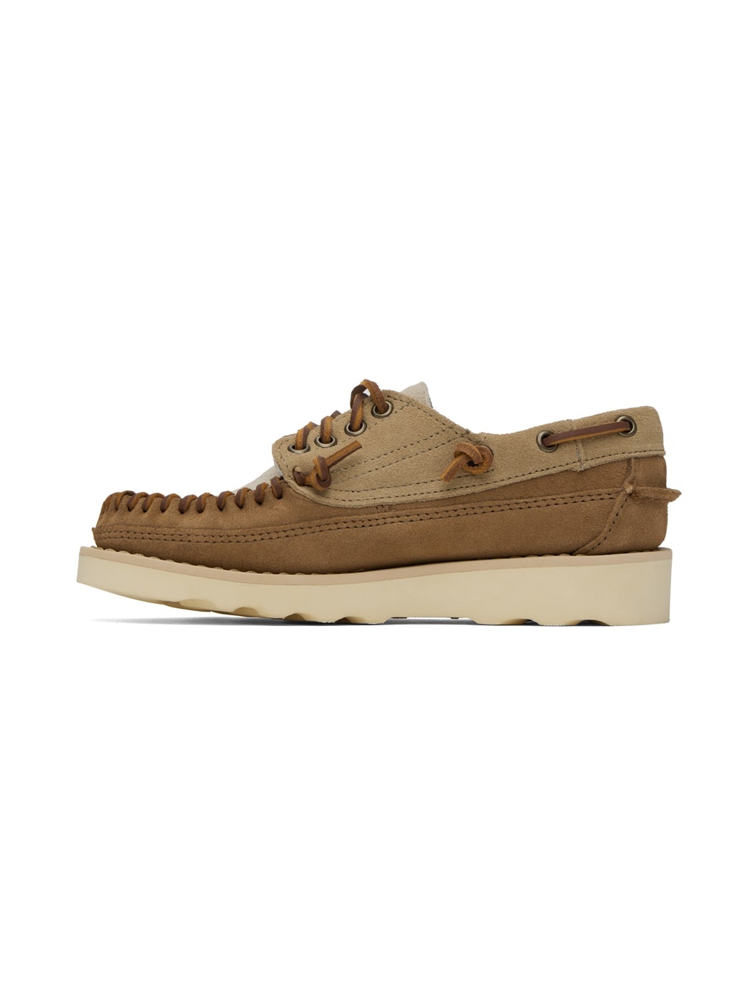 Beige & Brown Cayuga Loafers - 3