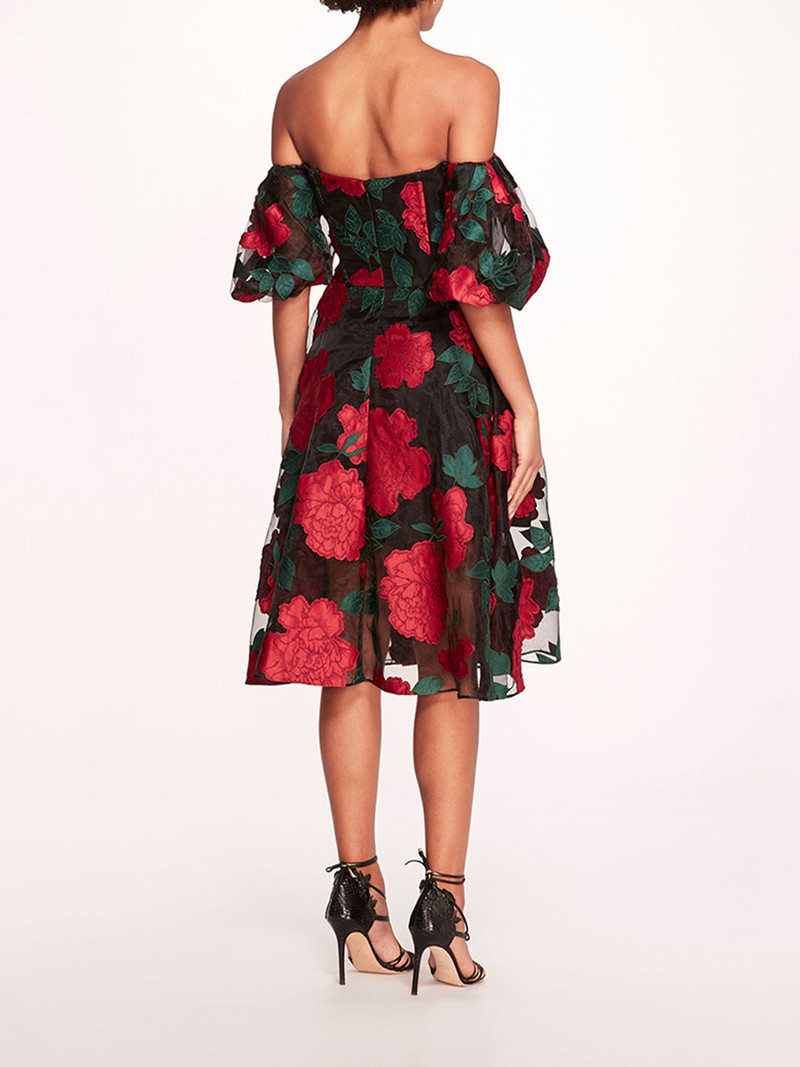 Marchesa CLAUDE MIDI DRESS outlook