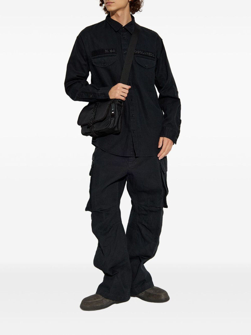 DSQUARED2 logo-embroidered cotton shirt outlook