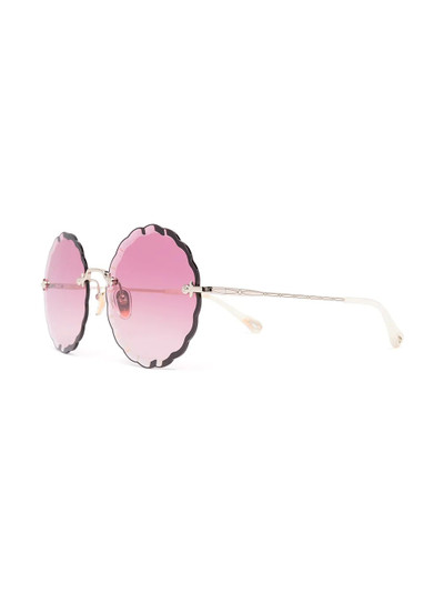 Chloé Rosie round frame metal sunglasses outlook