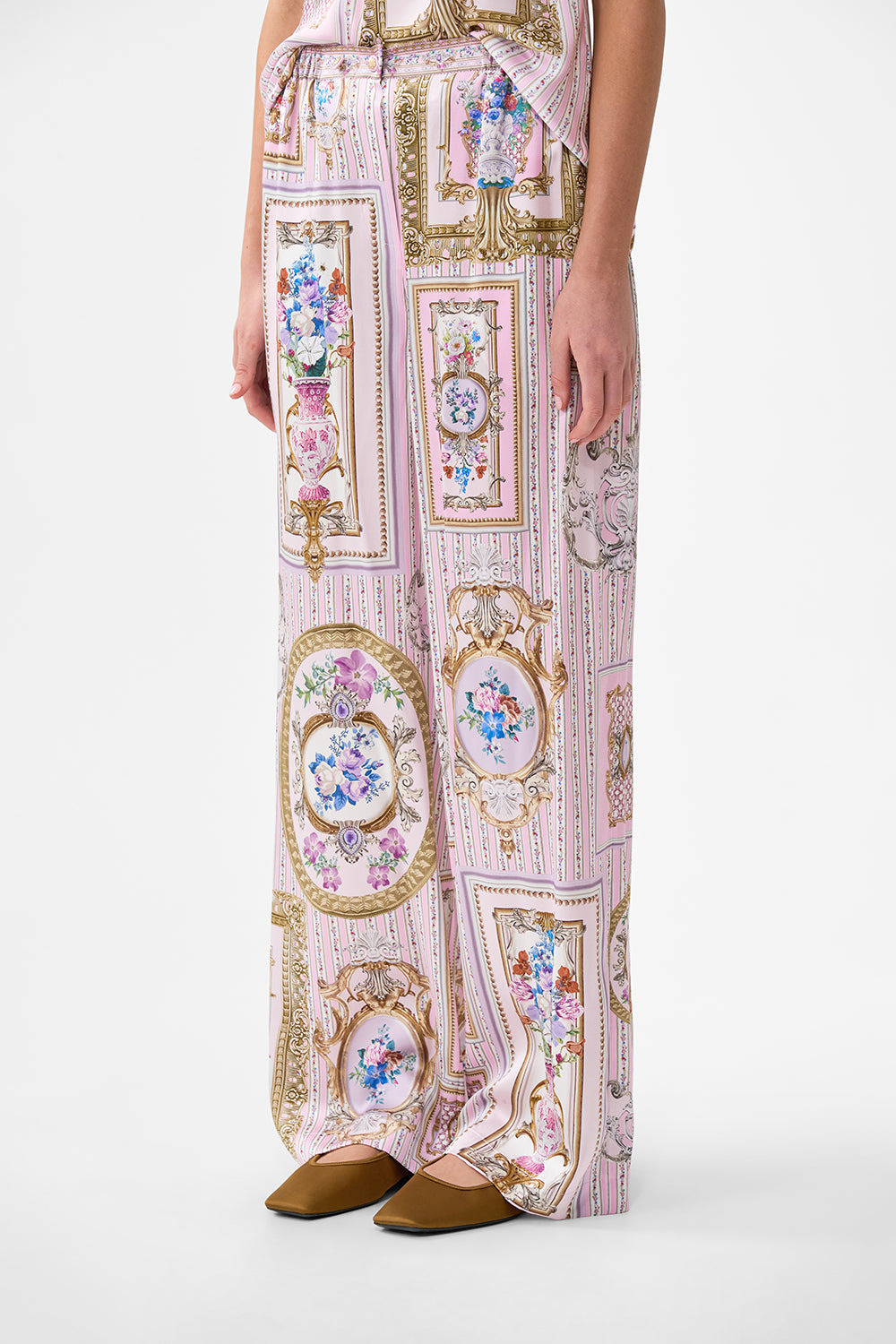 BUTTON FRONT LOUNGE PANT - 4
