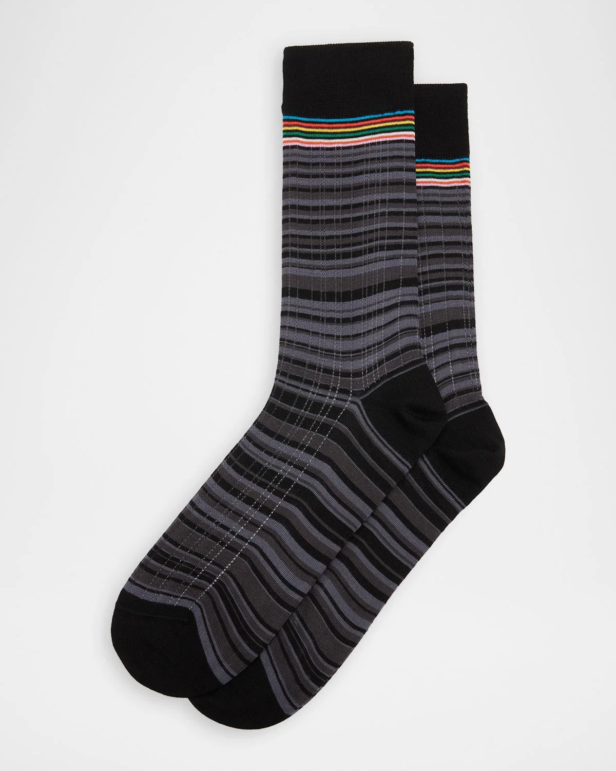 Men's Maury Signature Stripe Mid-Calf Socks - 1