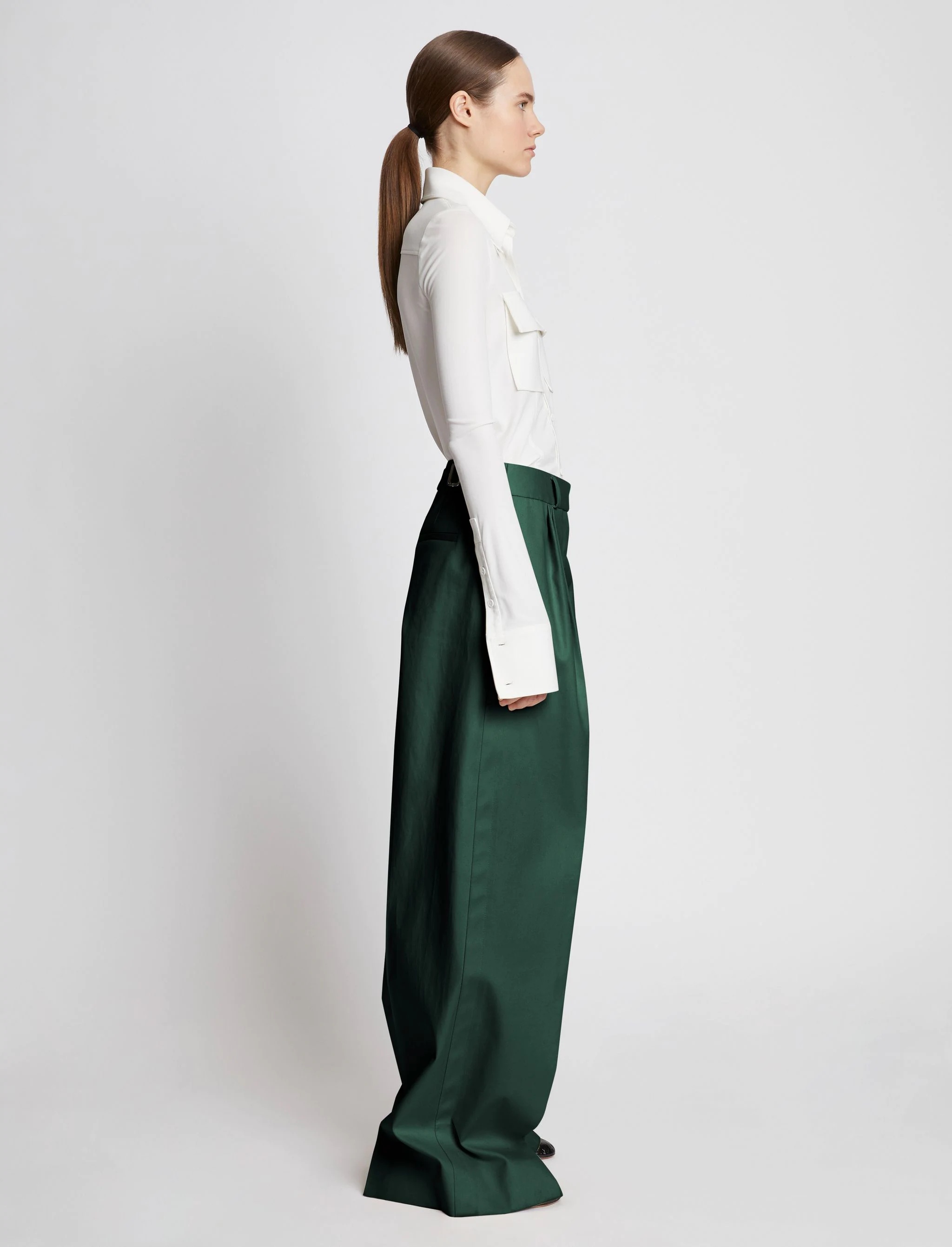 Cotton Gabardine Pants - 3