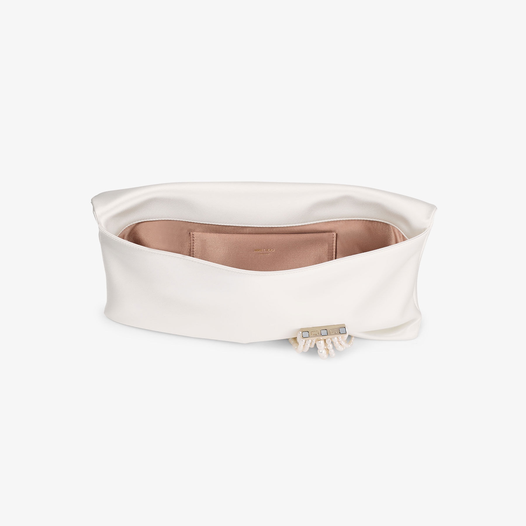 Zandra
Ivory Satin Clutch Bag - 4