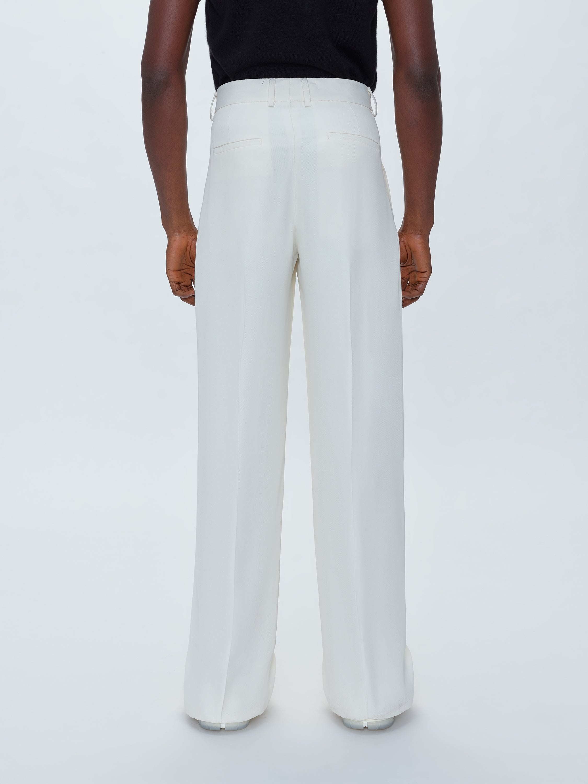 VISCOSE DOUBLE PLEATED TROUSERS - 4
