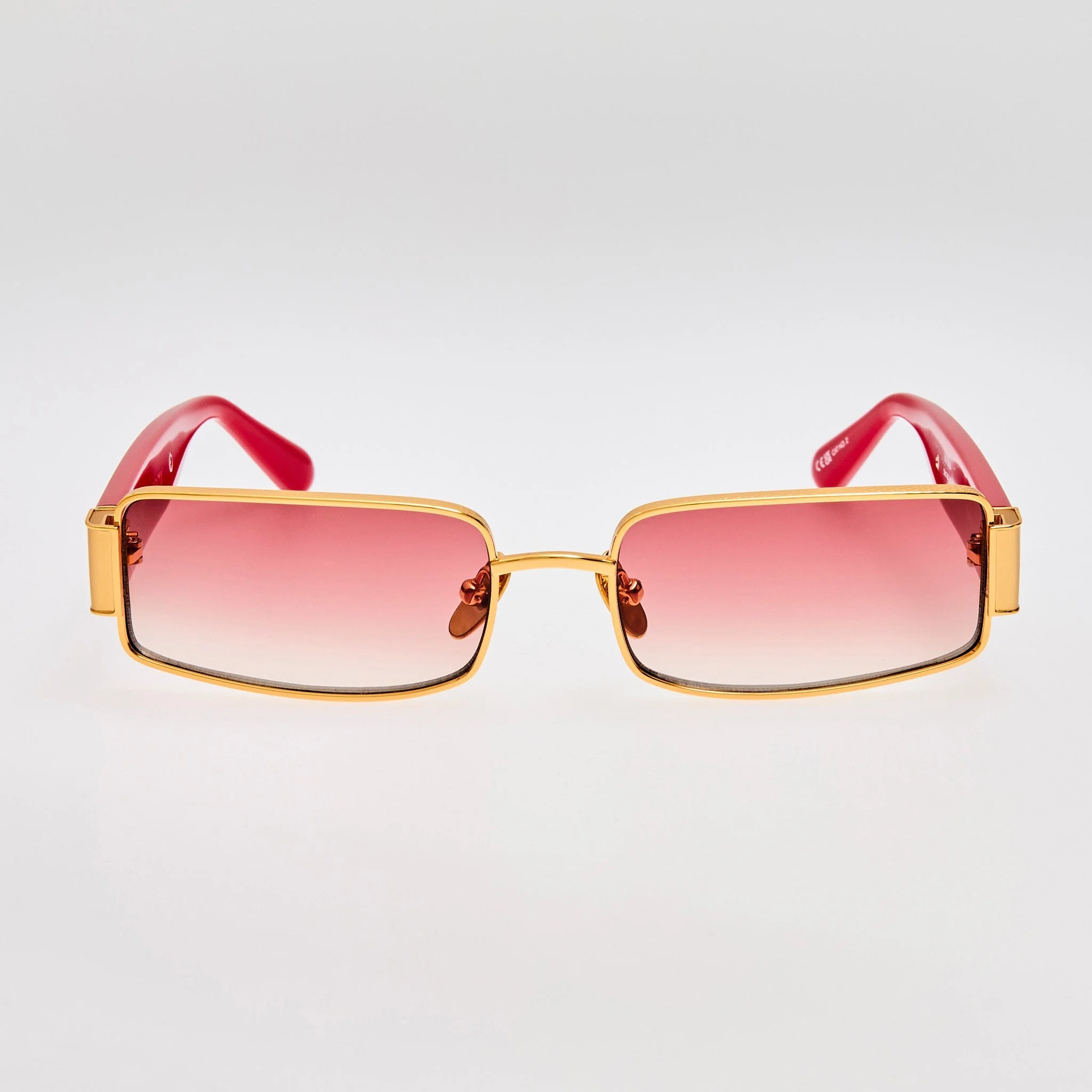 Kaia Sunglasses in Red and Gold - 1