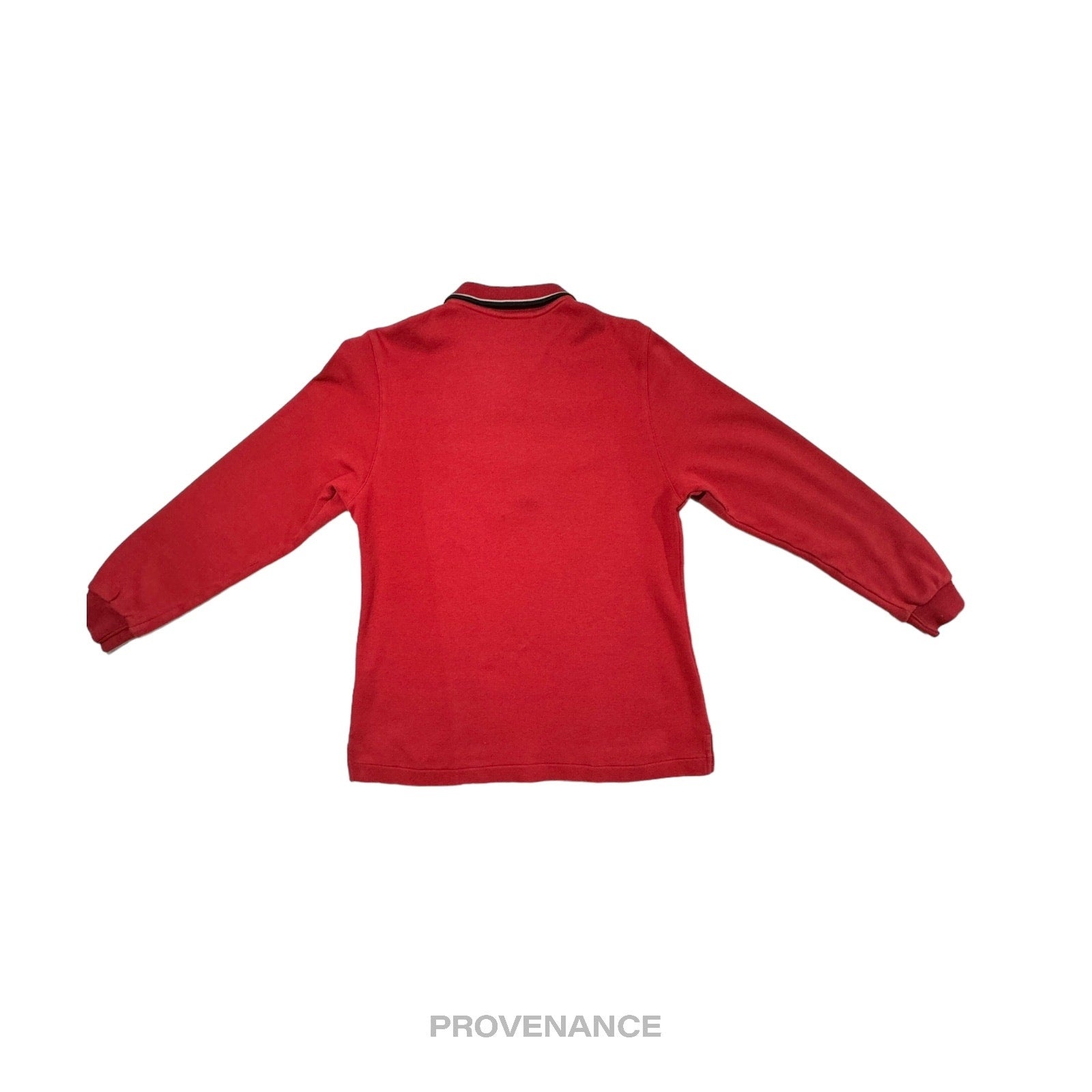 Burberry Golf - Burberry Golf Long Sleeve Polo Shirt - Red M - 2