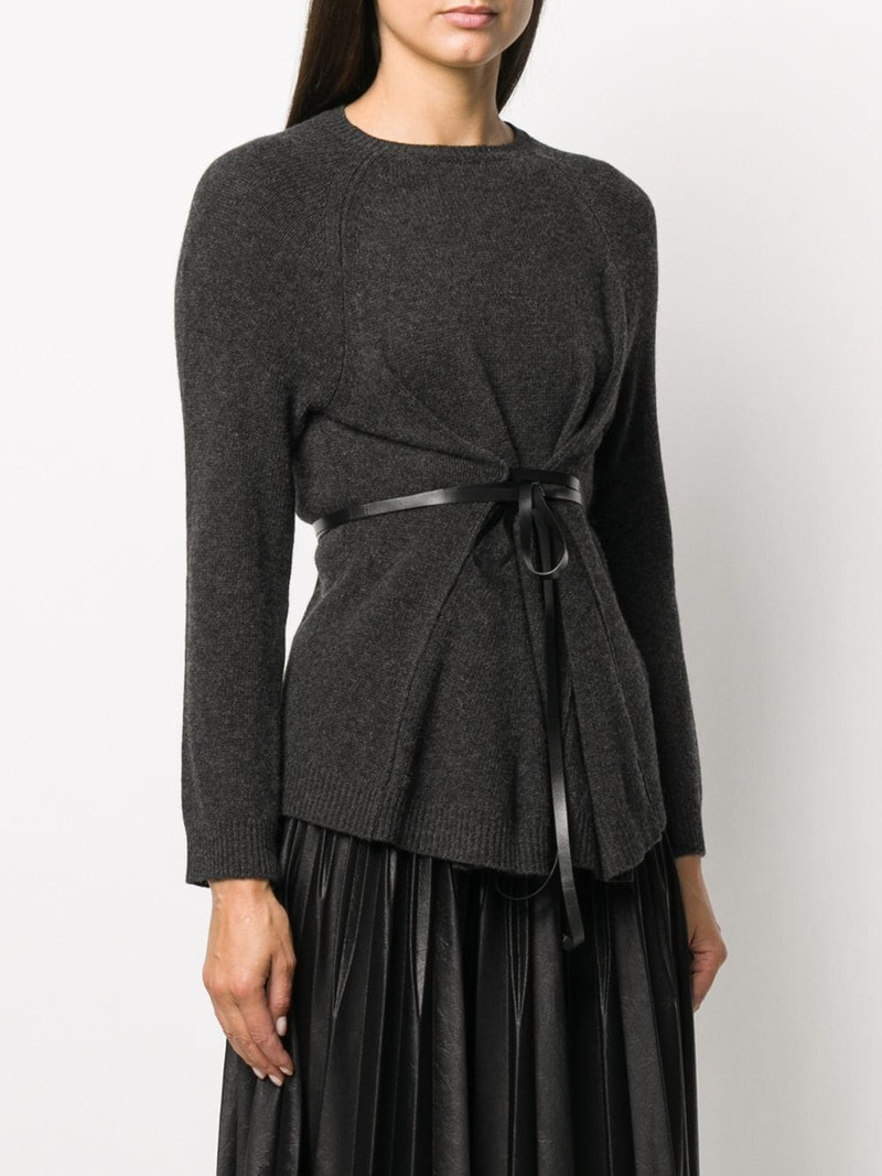 ribbon belted jumper 3