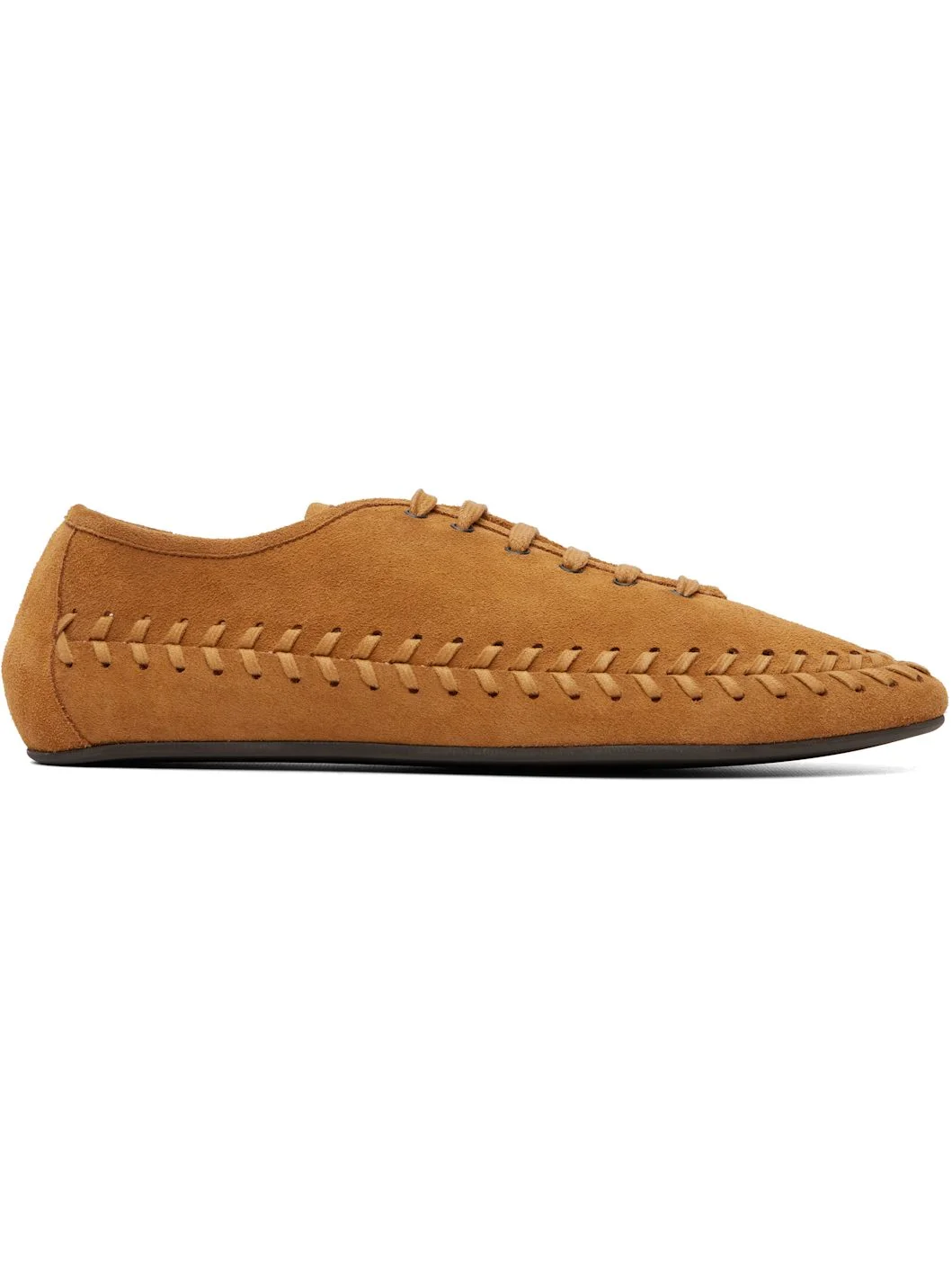 Tan Birla Suede Loafers - 1
