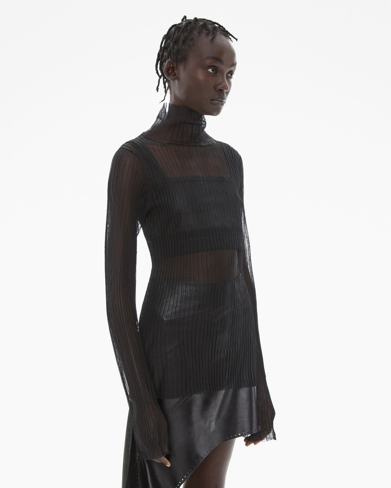 SHEER TURTLENECK TEE 5