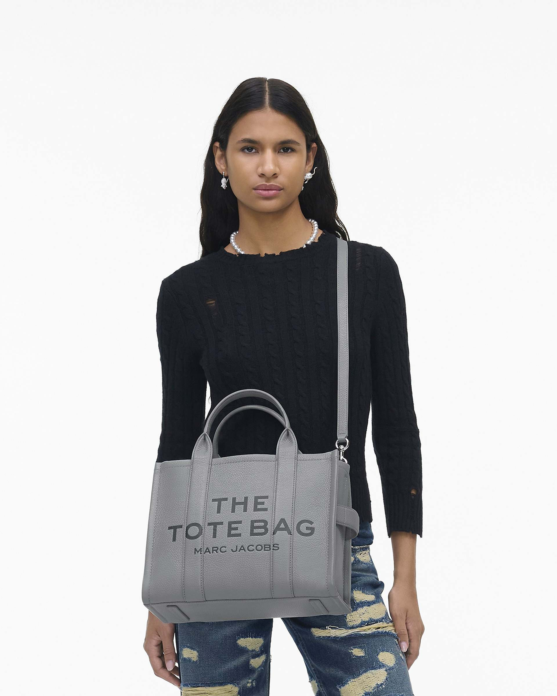 THE LEATHER MEDIUM TOTE BAG - 2