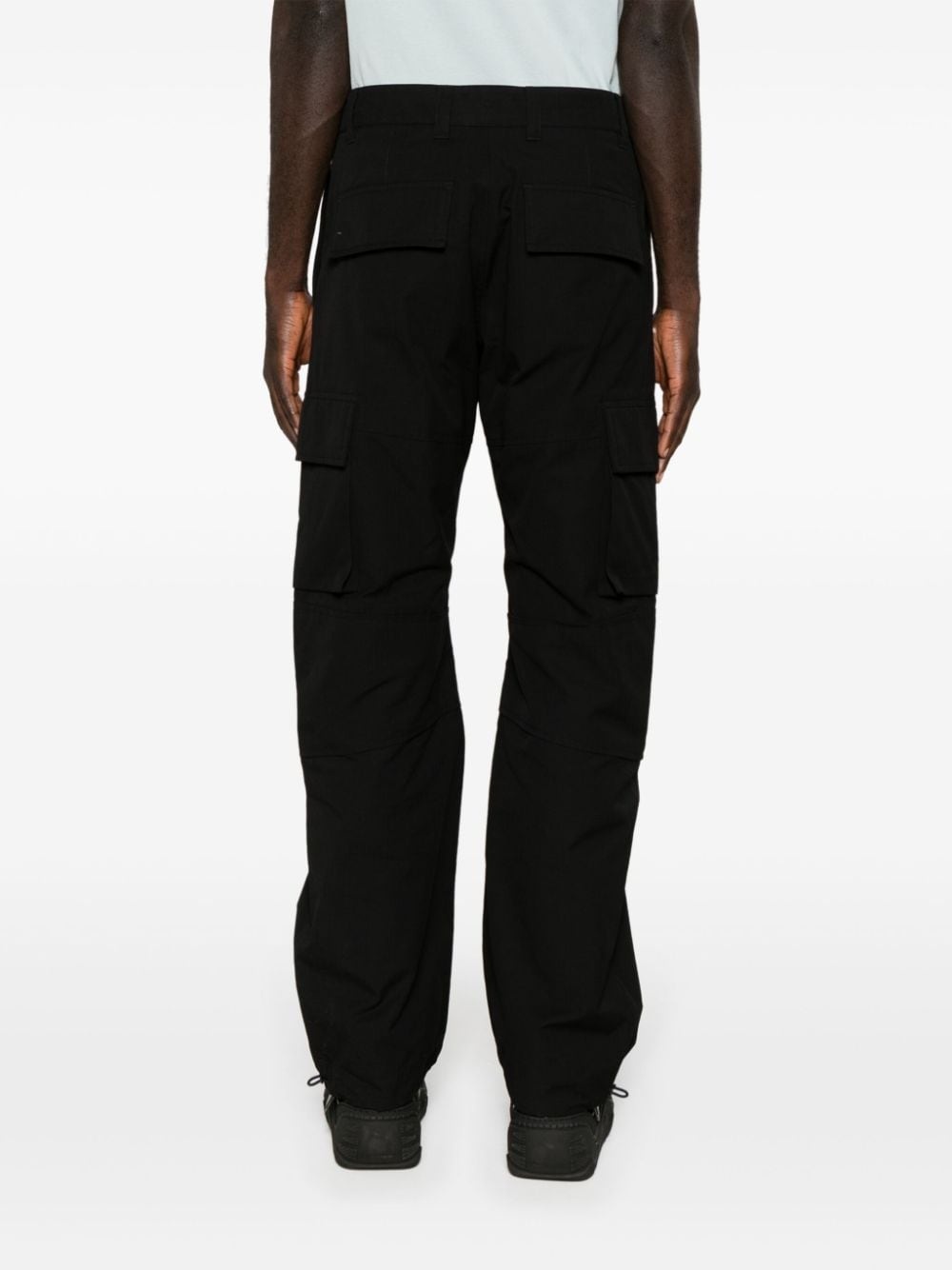ripstop cotton cargo trousers - 4