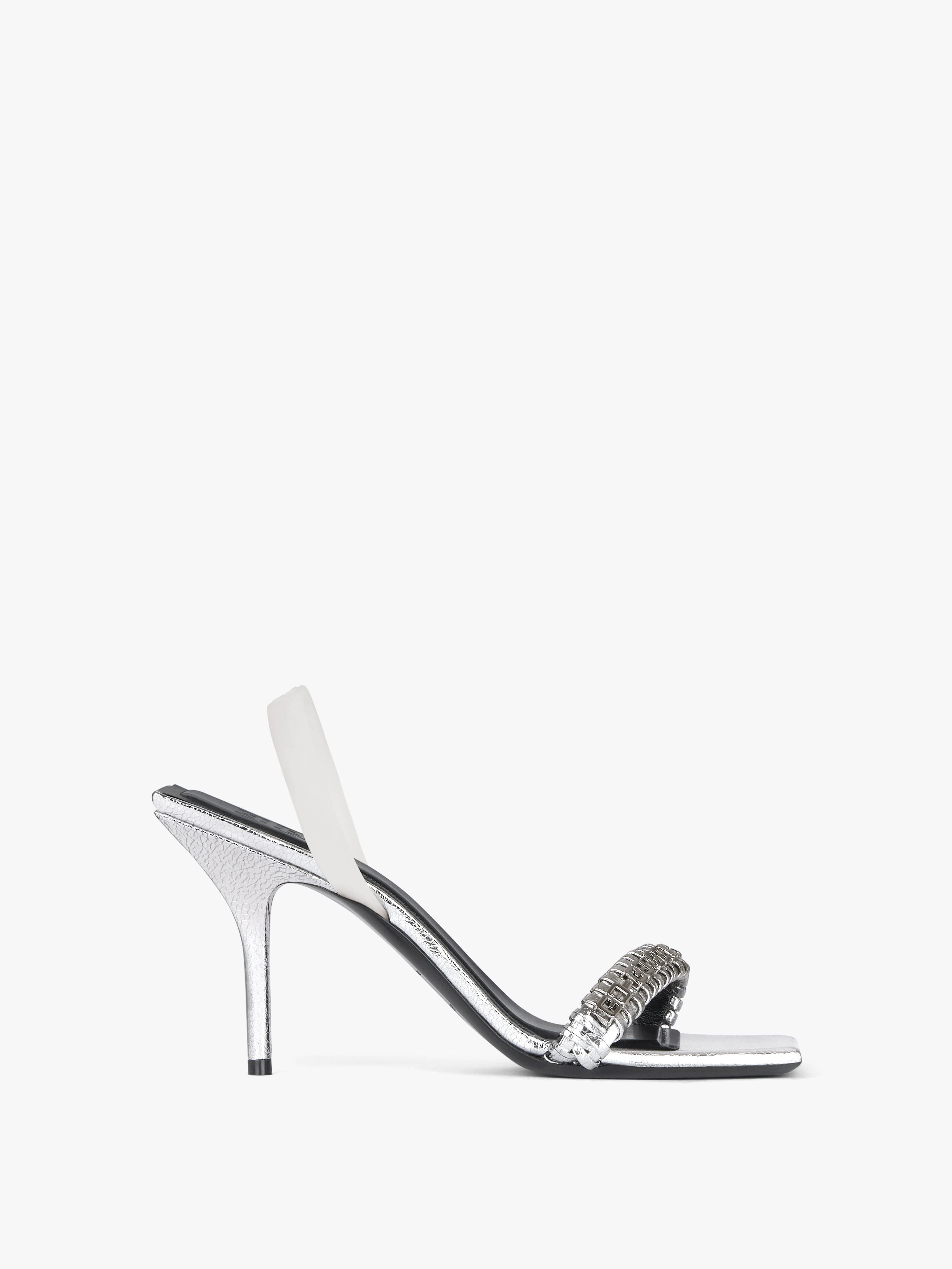 G WOVEN SANDALS IN LEATHER - 1