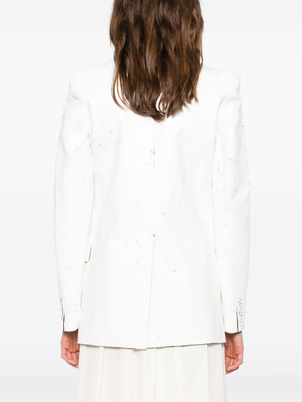 cracked-paint blazer - 4