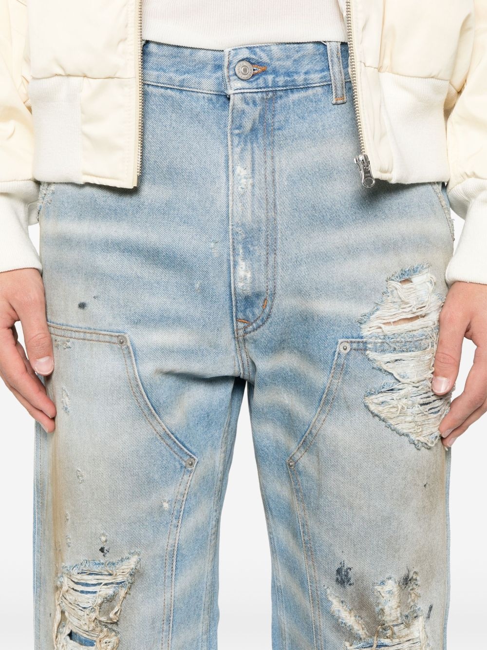 distressed jeans - 5