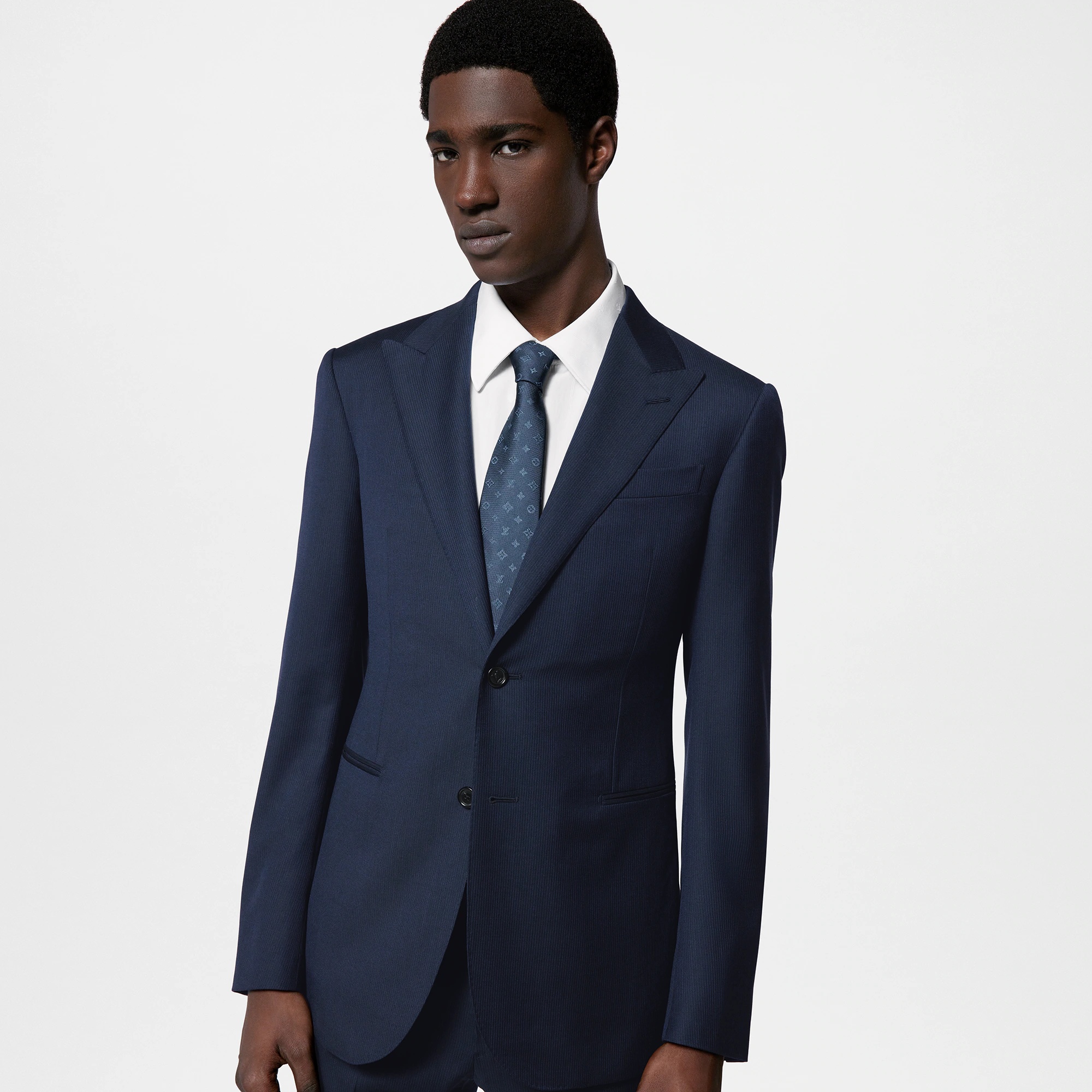Single-Breasted Wool Pont Neuf Suit - 6