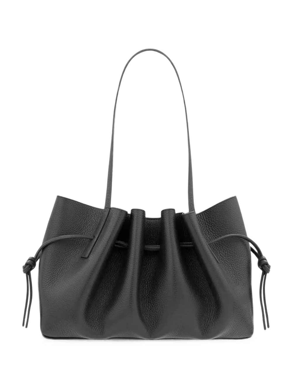 Scallop grained-texture tote bag - 1