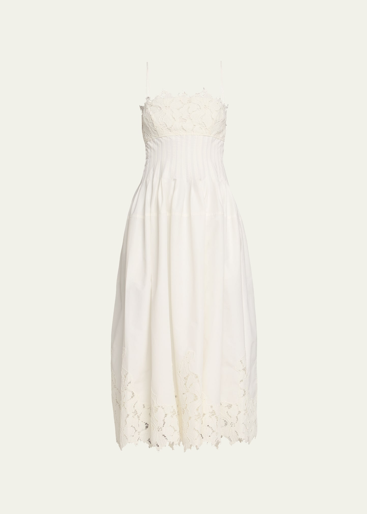 Lilianna Sleeveless Lace Midi Dress - 1