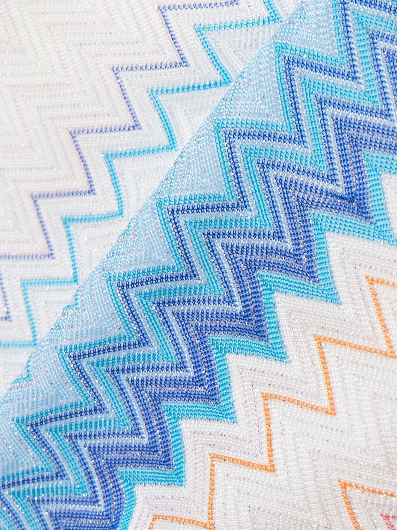 Mare striped metallic crochet-knit swimsuit Multi - 4