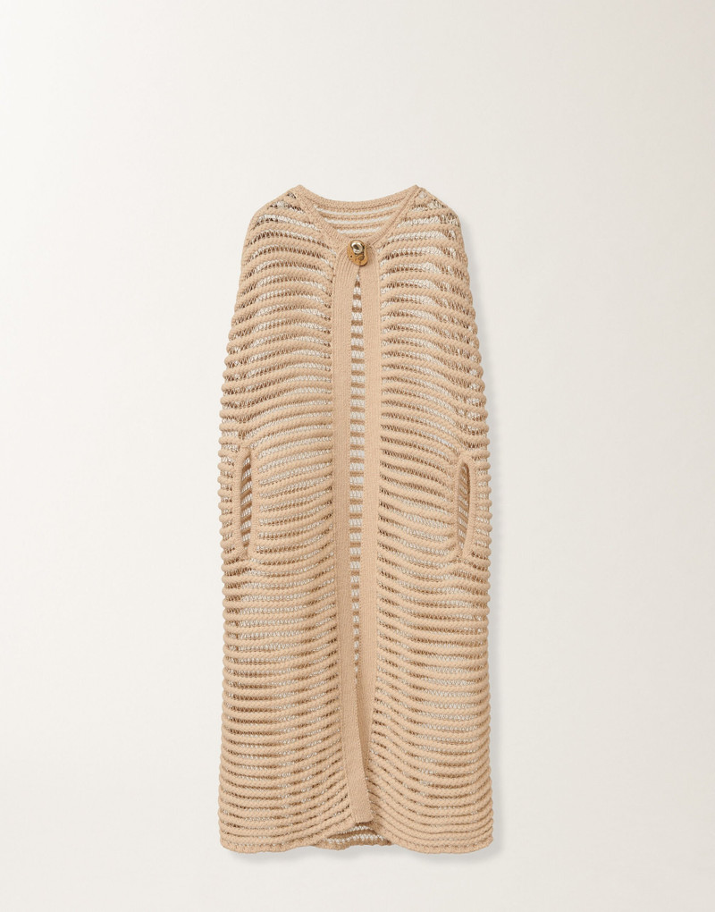 Long cape in camel 1