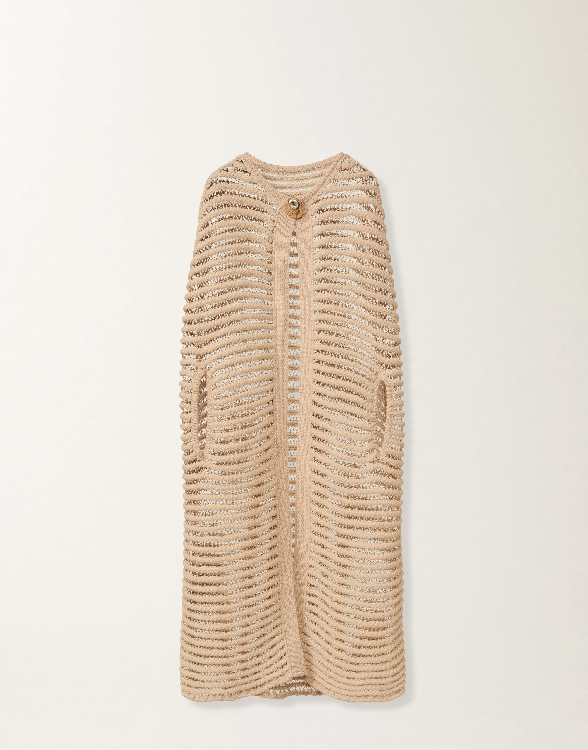 Long cape in camel - 1