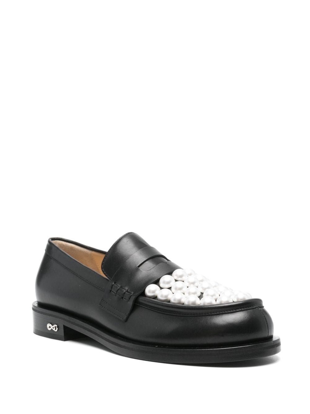 logo-plaque loafers - 2