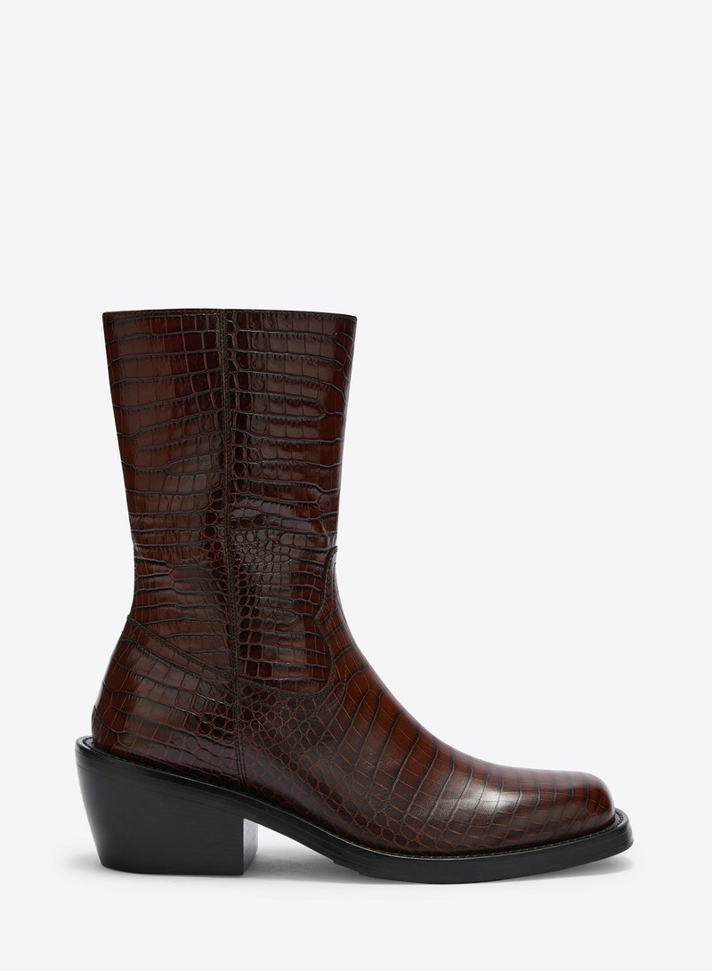 Dries Van Noten HIGH LEATHER BOOTS outlook