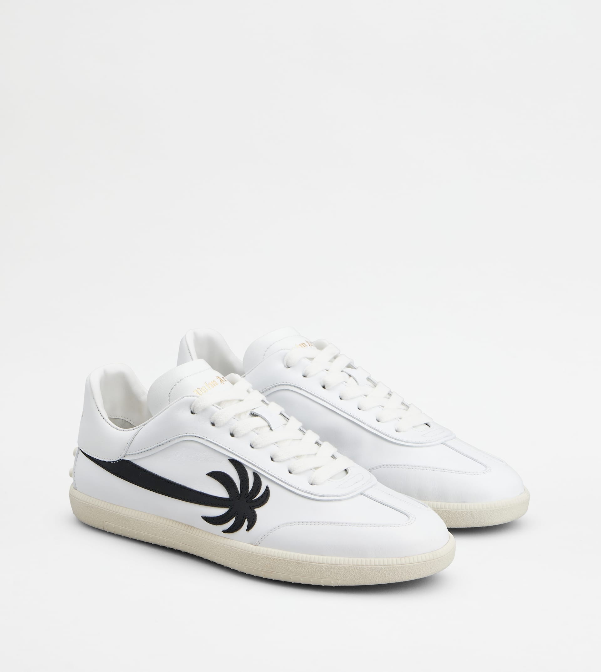 TOD'S TABS SNEAKERS PALM ANGELS IN LEATHER - WHITE, BLACK - 3