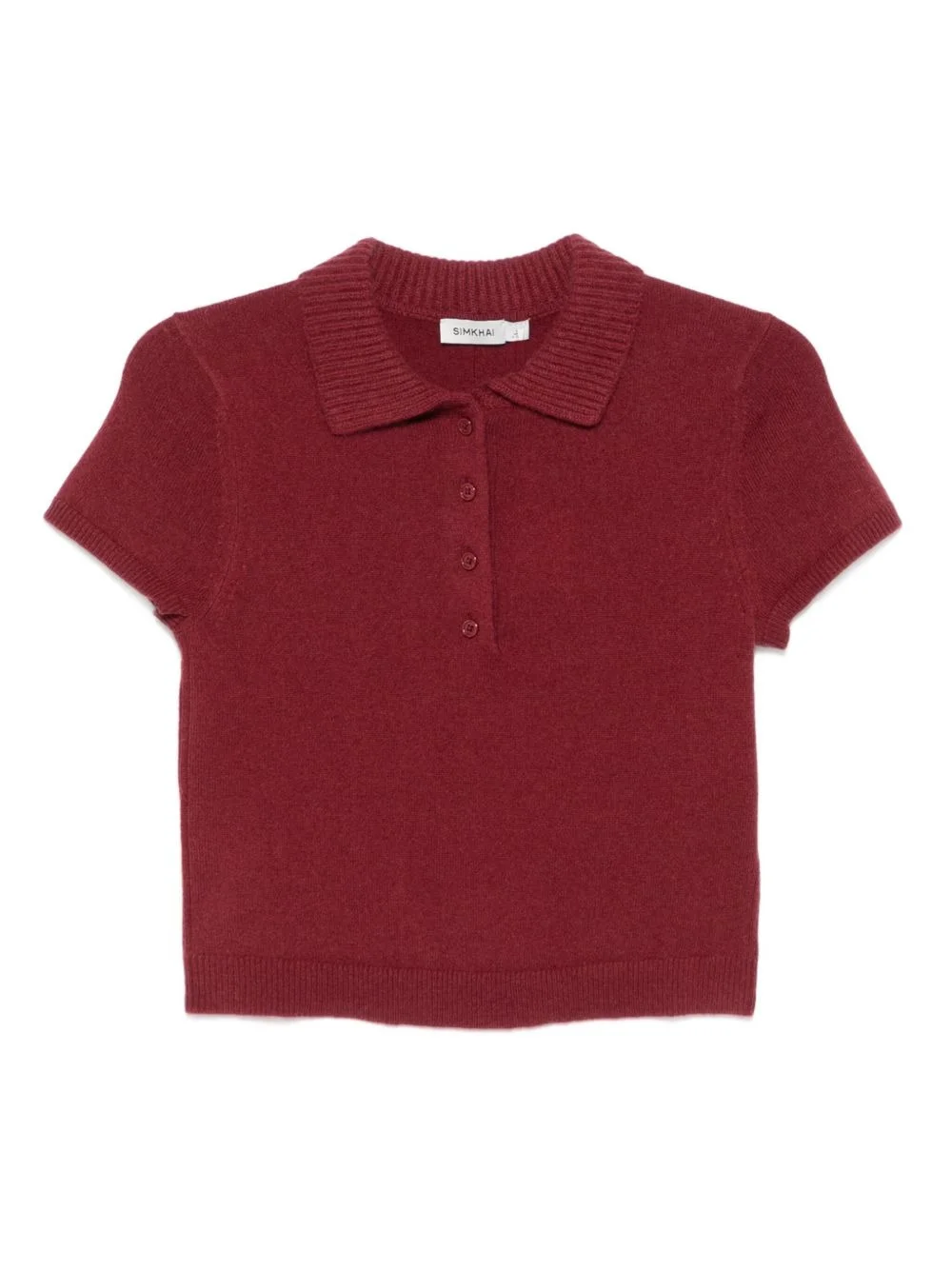 short-sleeve polo top - 1
