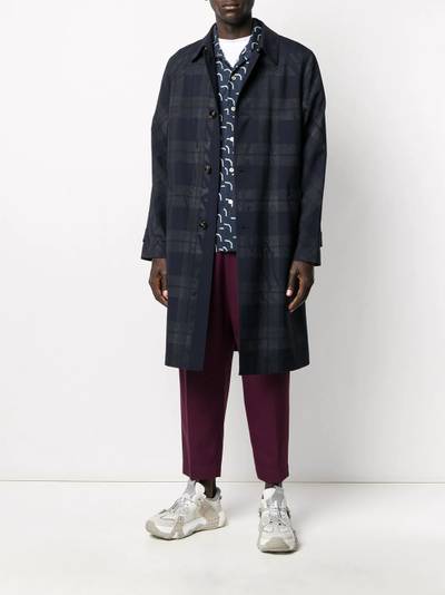 Marni check trench coat outlook