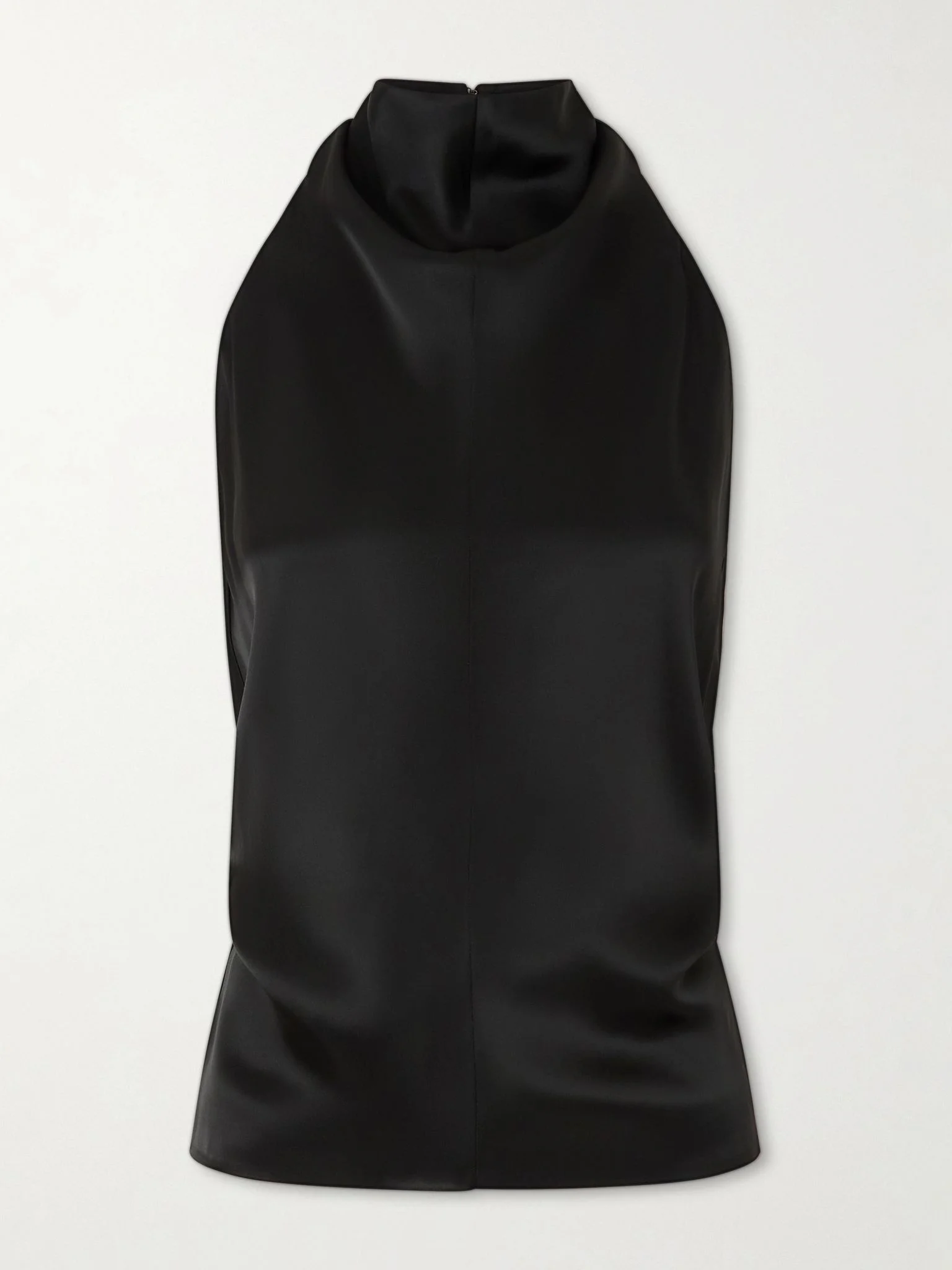Rone satin halterneck blouse Black - 1