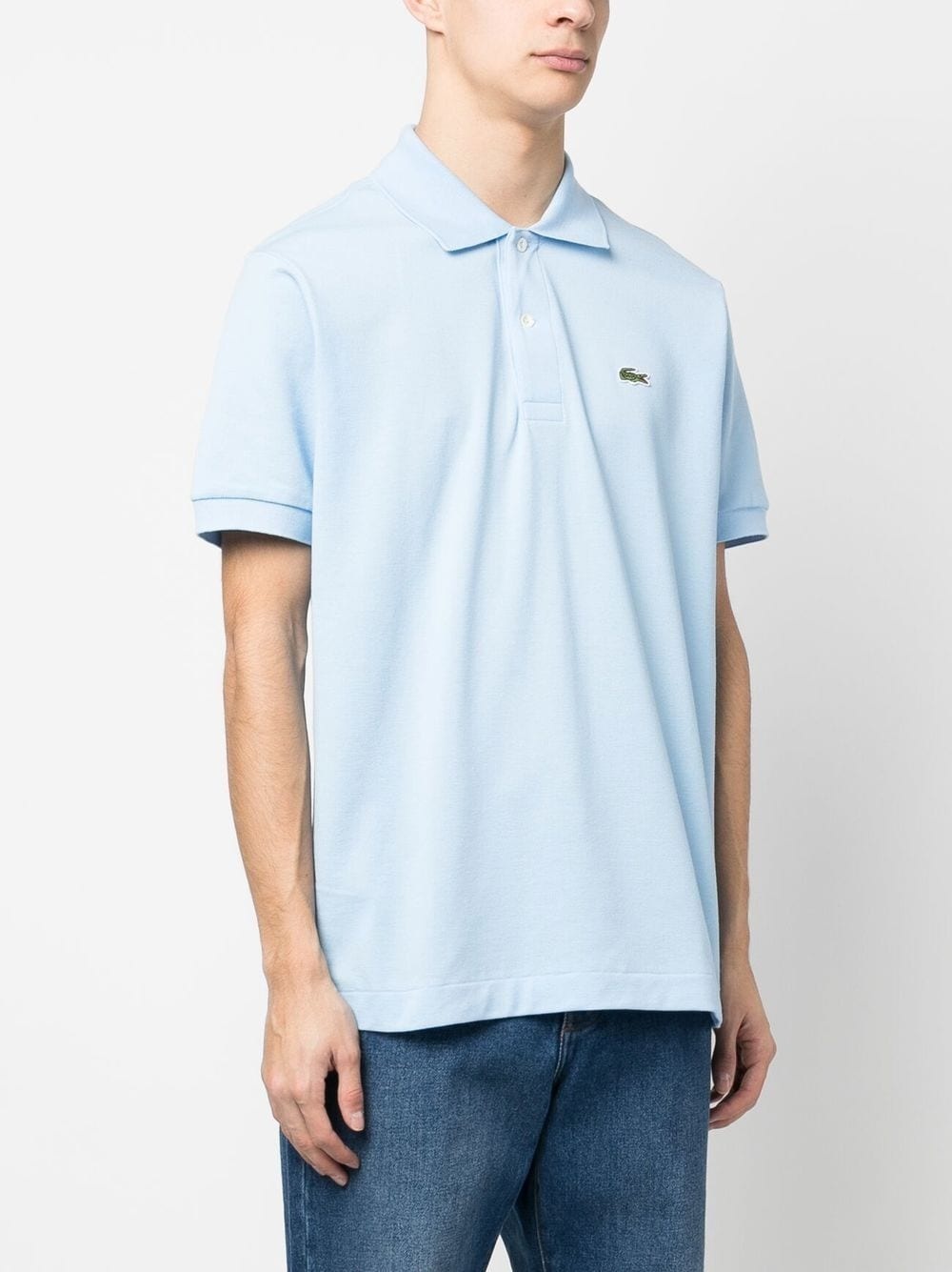 logo-patch polo shirt - 3