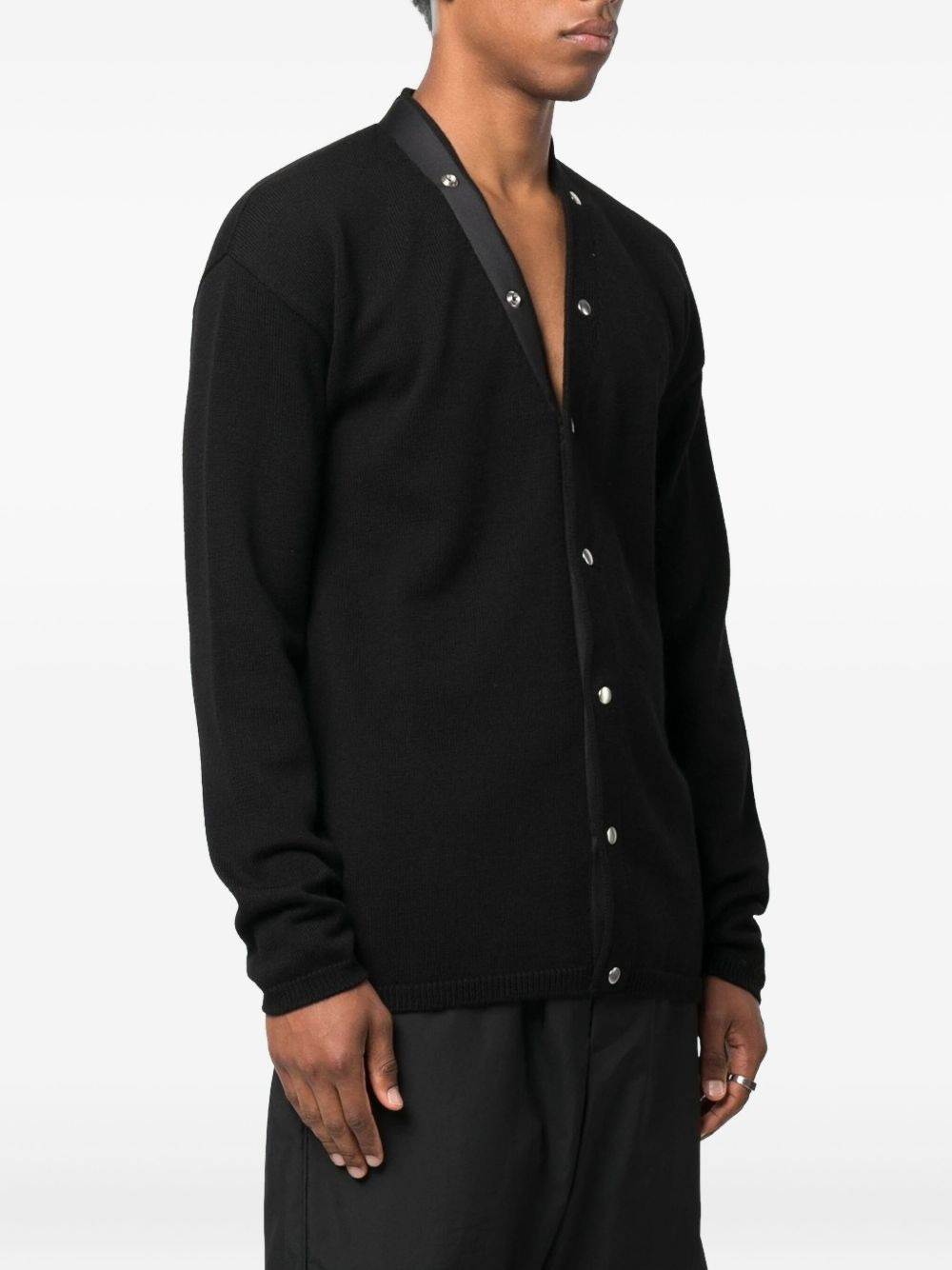 button-fastening cardigan - 2