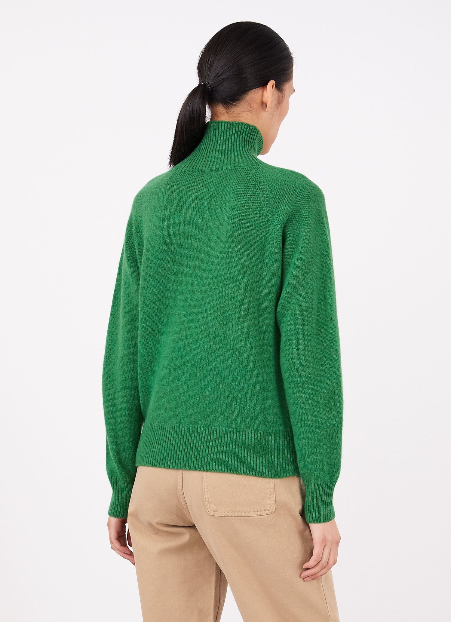 Lambswool Funnel neck jumper - 4