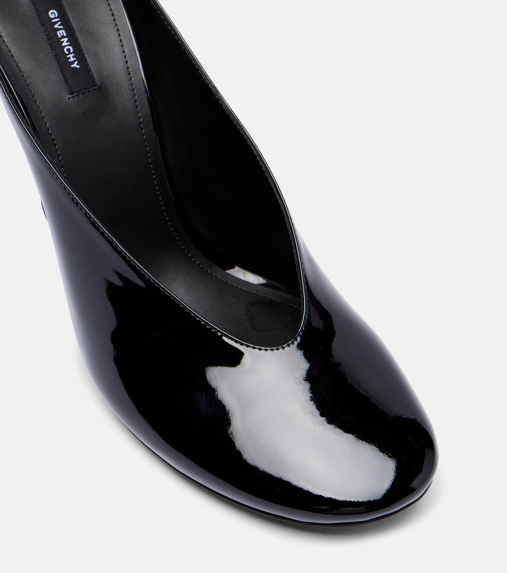 Sculpted 95 patent leather mules - 5