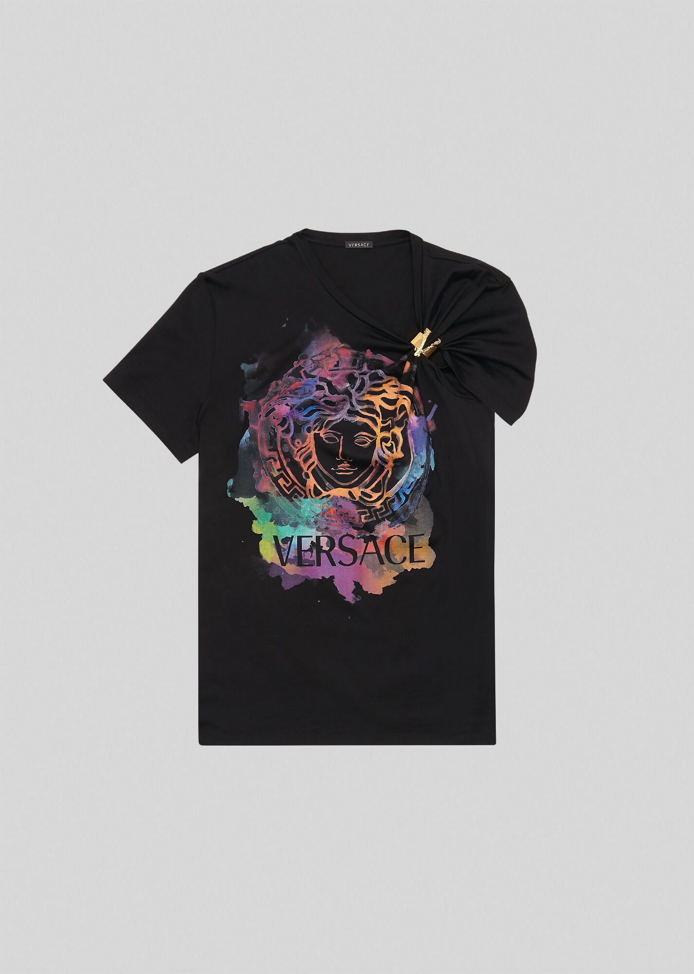 Watercolor Medusa Asymmetric T-Shirt - 1