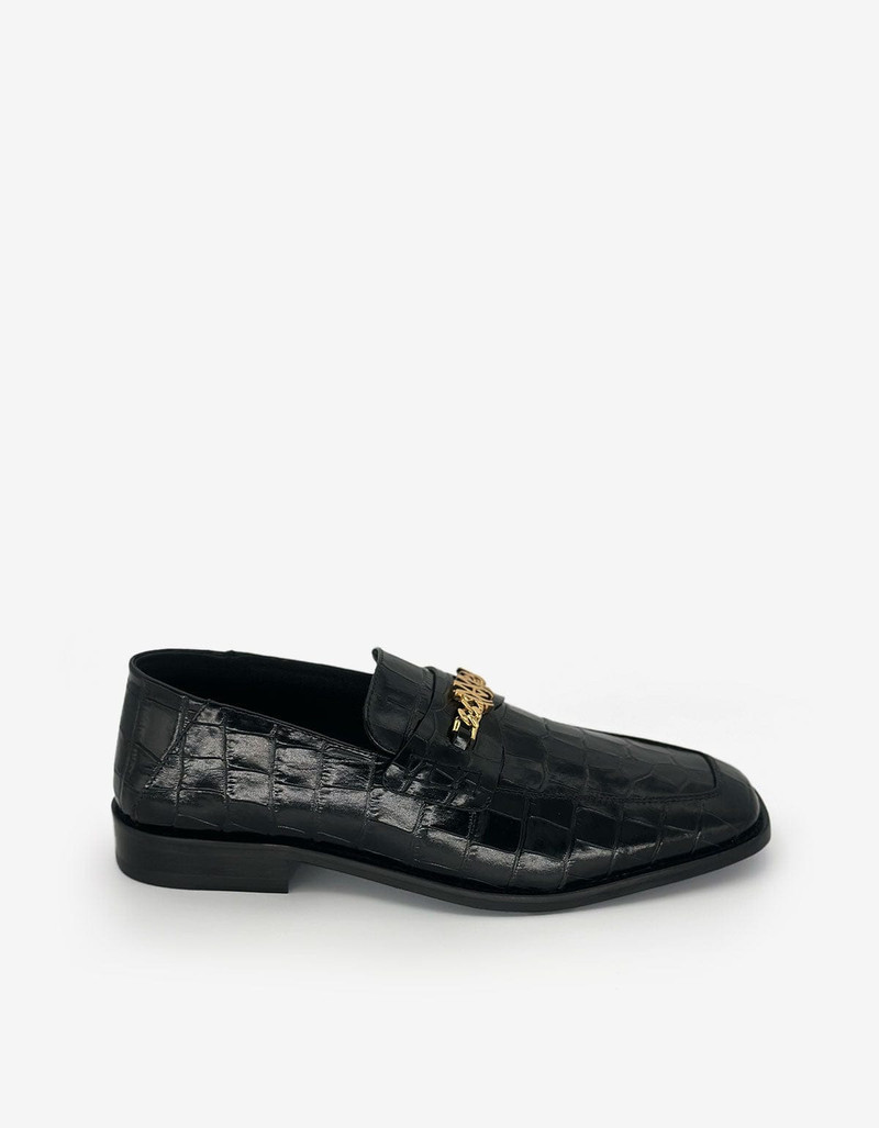 AMIRI Amiri Black Croc MA Loafers outlook