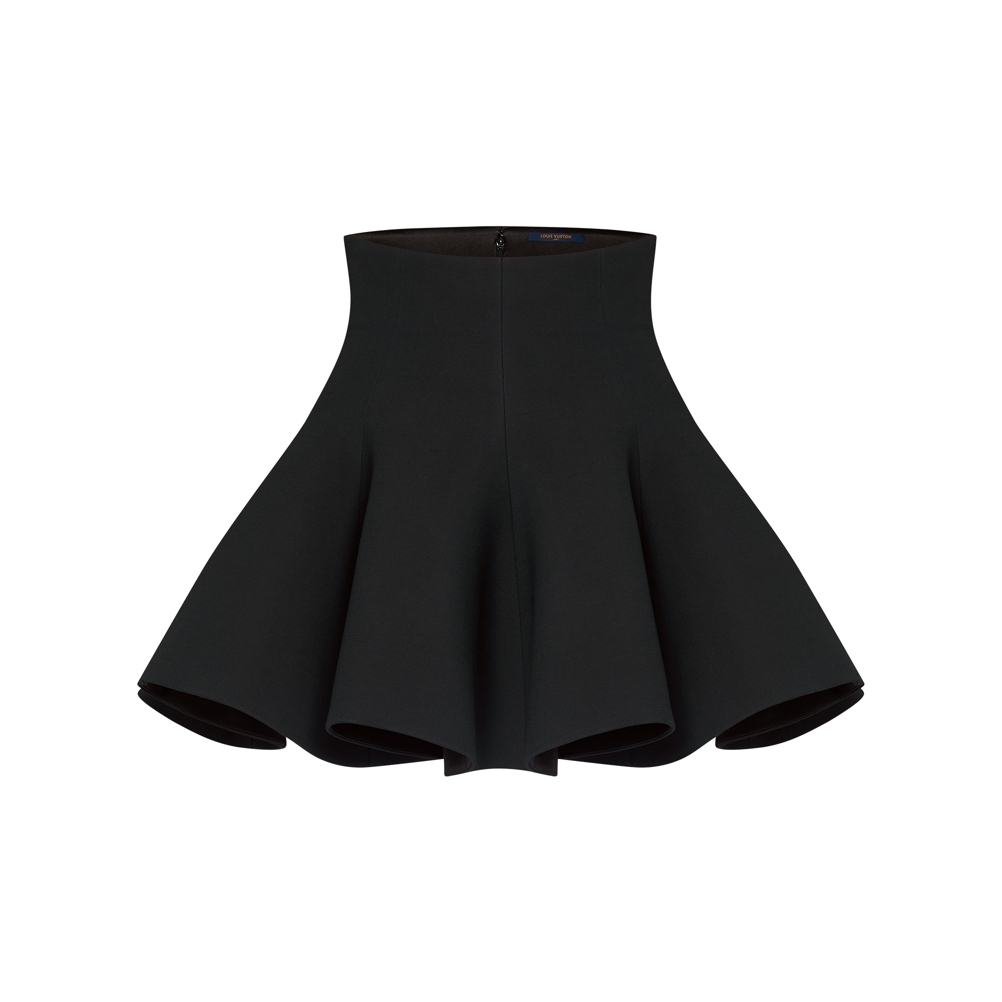 Wool-Silk Pleated Circle Skirt - 1