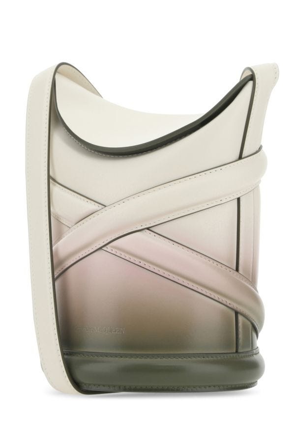 ALEXANDER MCQUEEN Multicolor Leather The Curve Bucket Bag - 2
