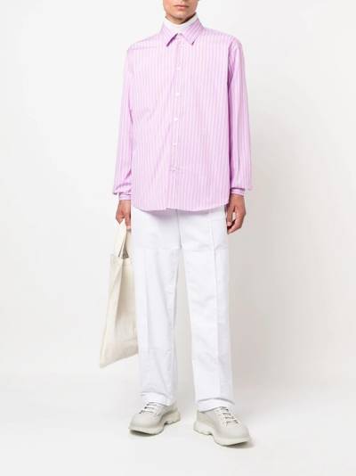 MSGM striped cotton shirt outlook