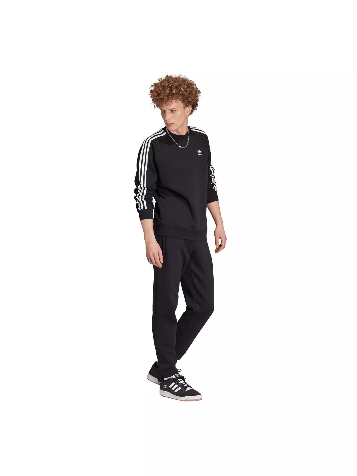 Originals Men's Adicolor Classics 3-Stripes Sweatshirt-Black - 5
