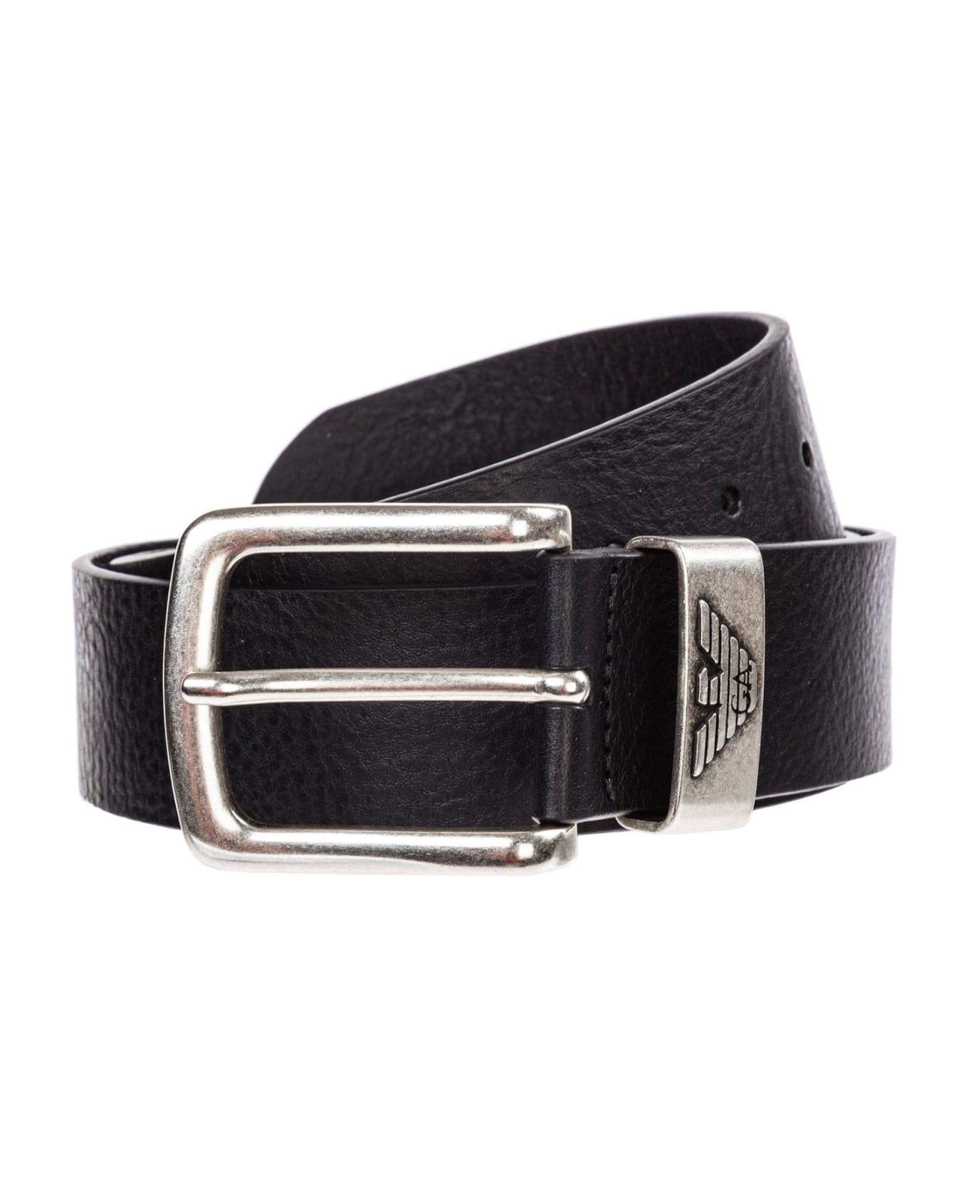 Logo Engraved Buckle Belt - 1