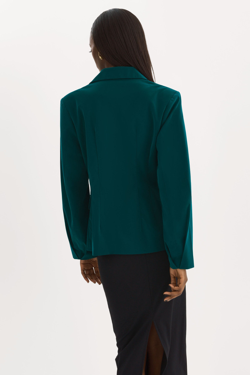 LOTTIE | Faux Leather Blazer 5