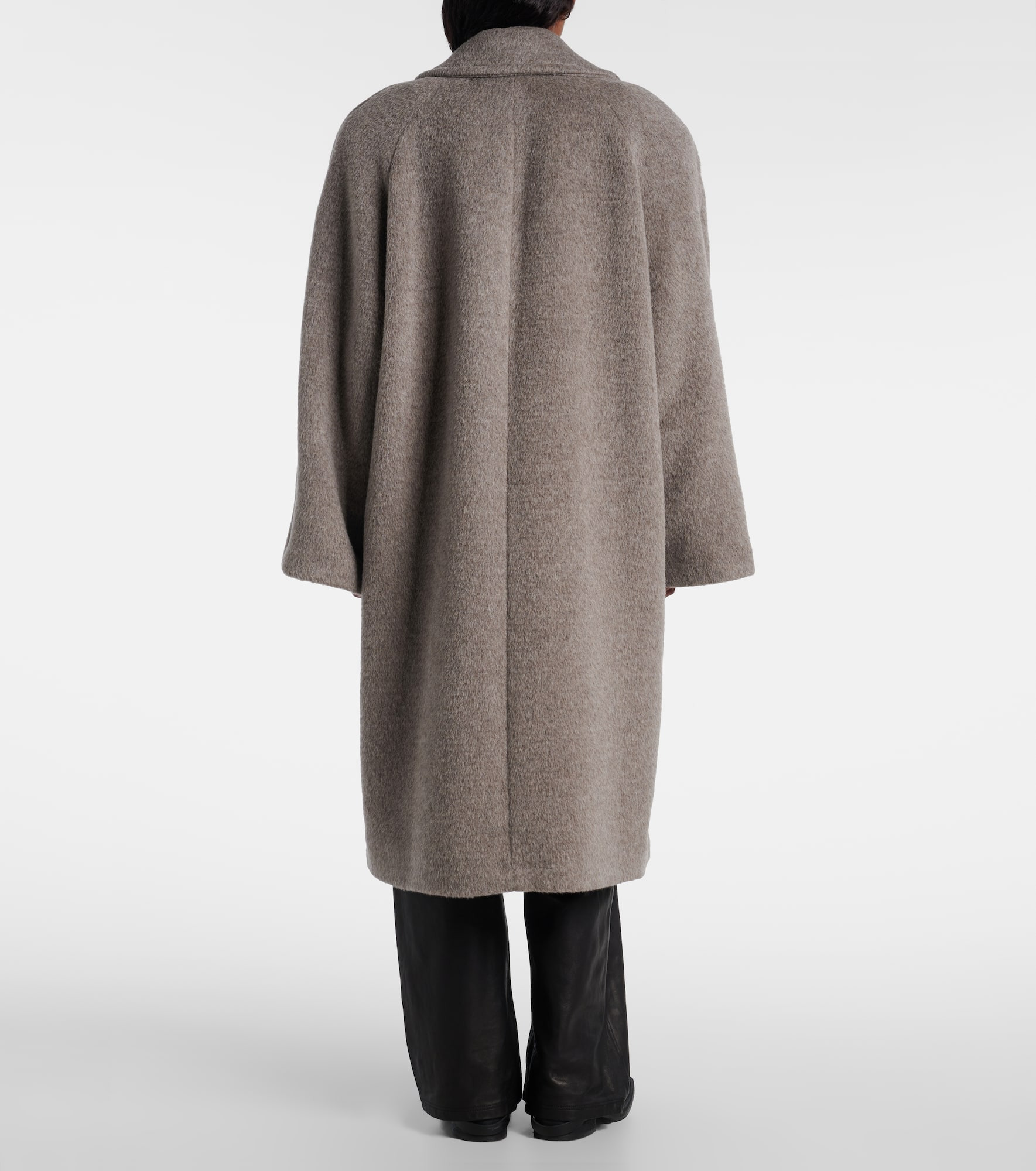 Alpaca and wool-blend coat - 3