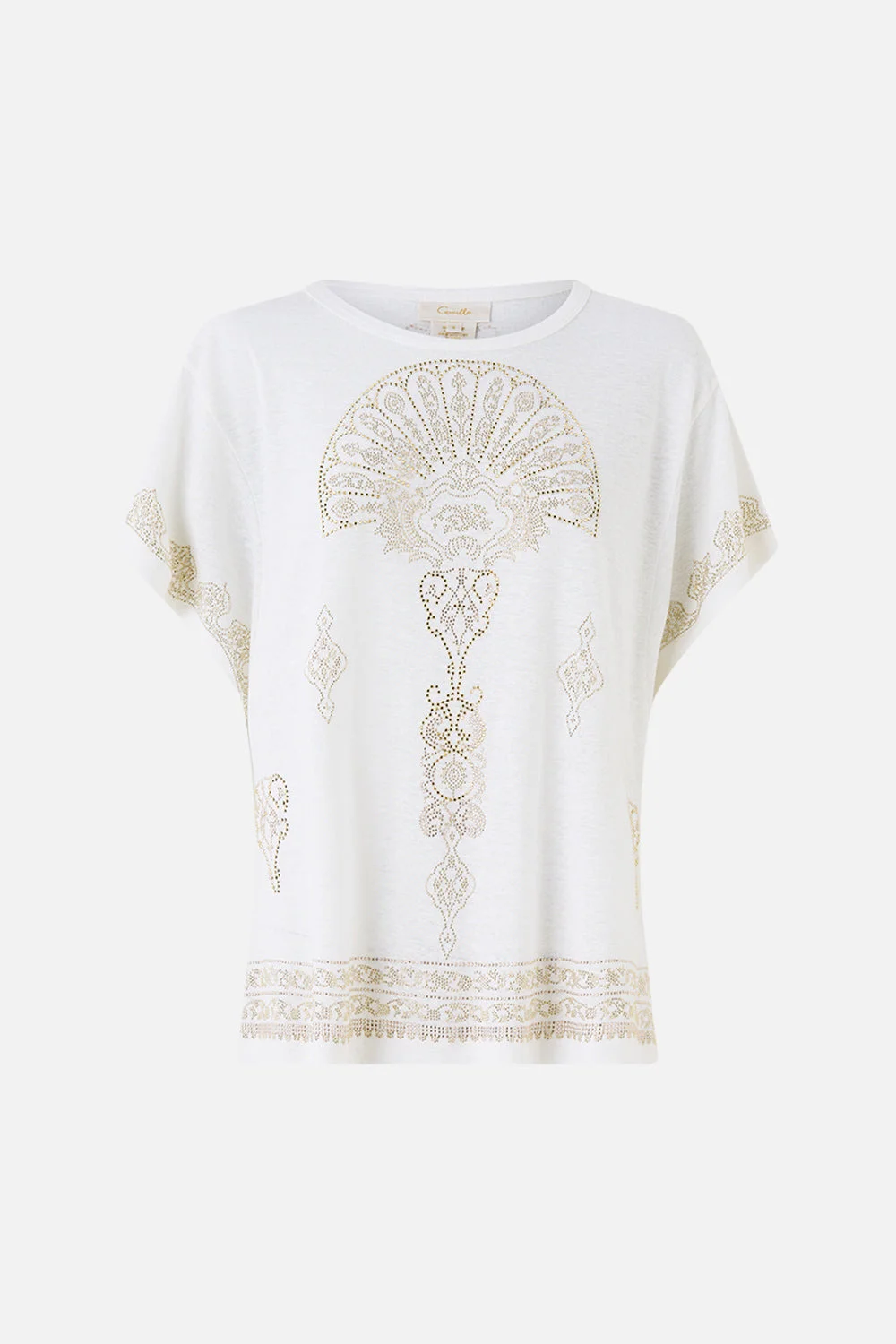 T-SHIRT WITH DROPPED ARMHOLE - WHITE - 1