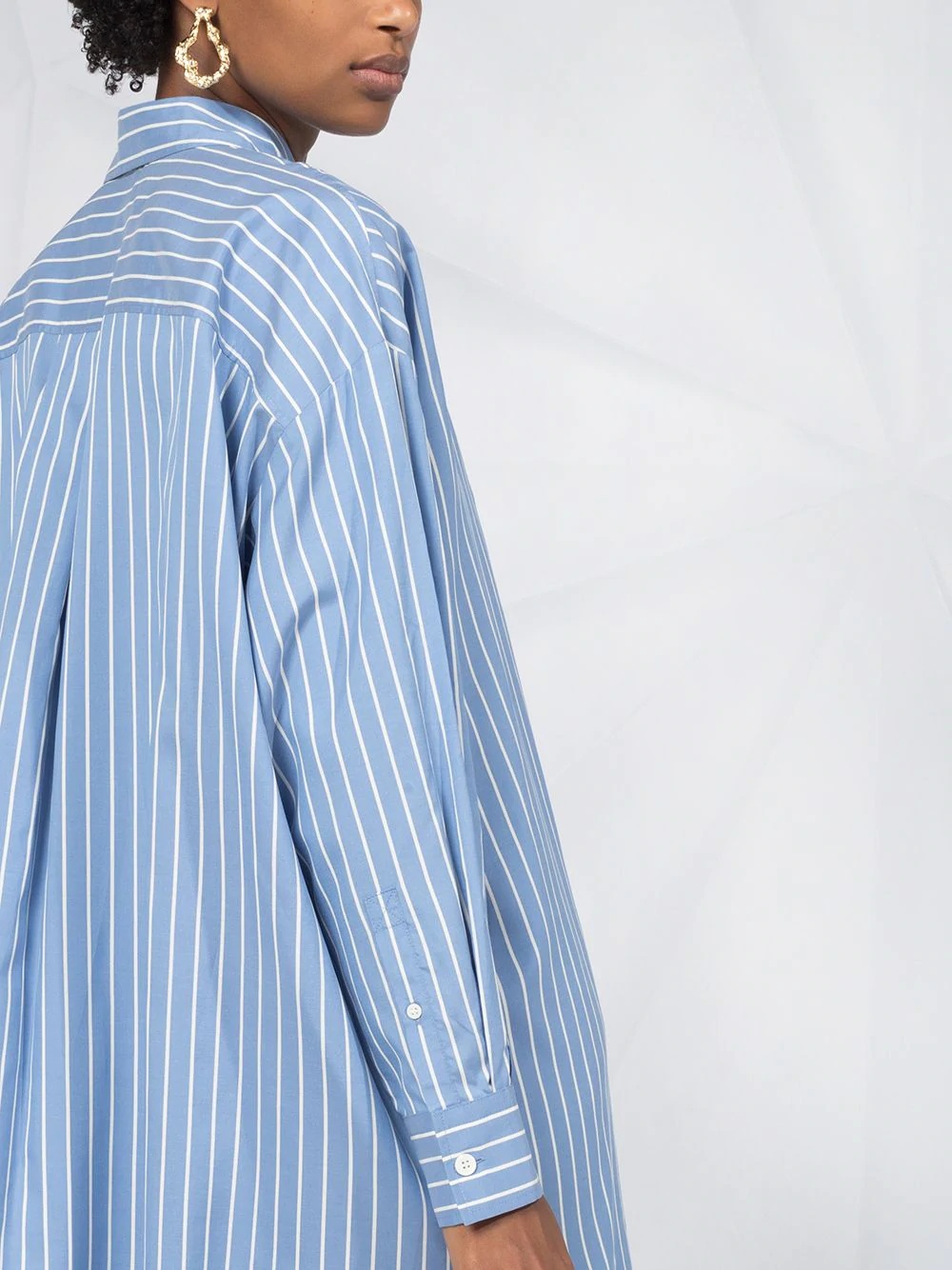 vertical-stripe long-sleeve shirt - 3